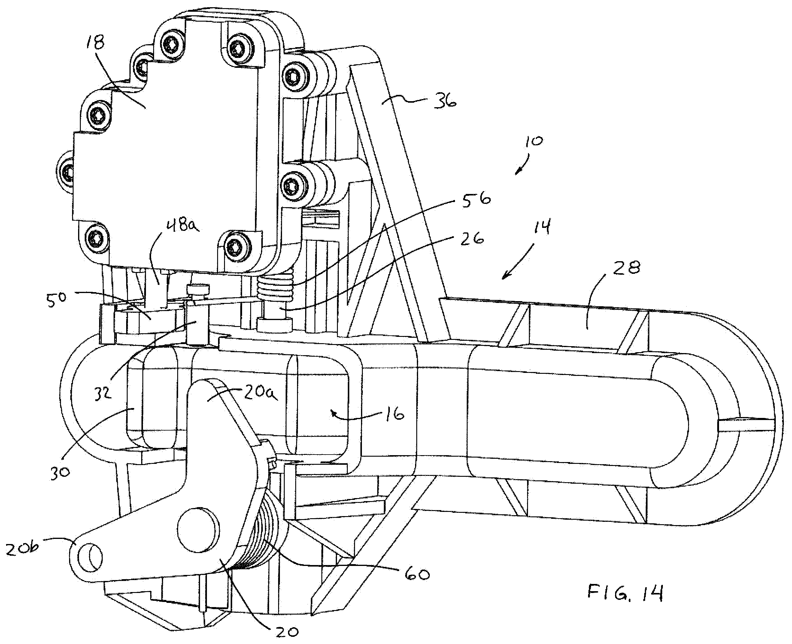 Patent US12612809 Figure 14 – Vehicular access system with extendable and retractable door handle assembly