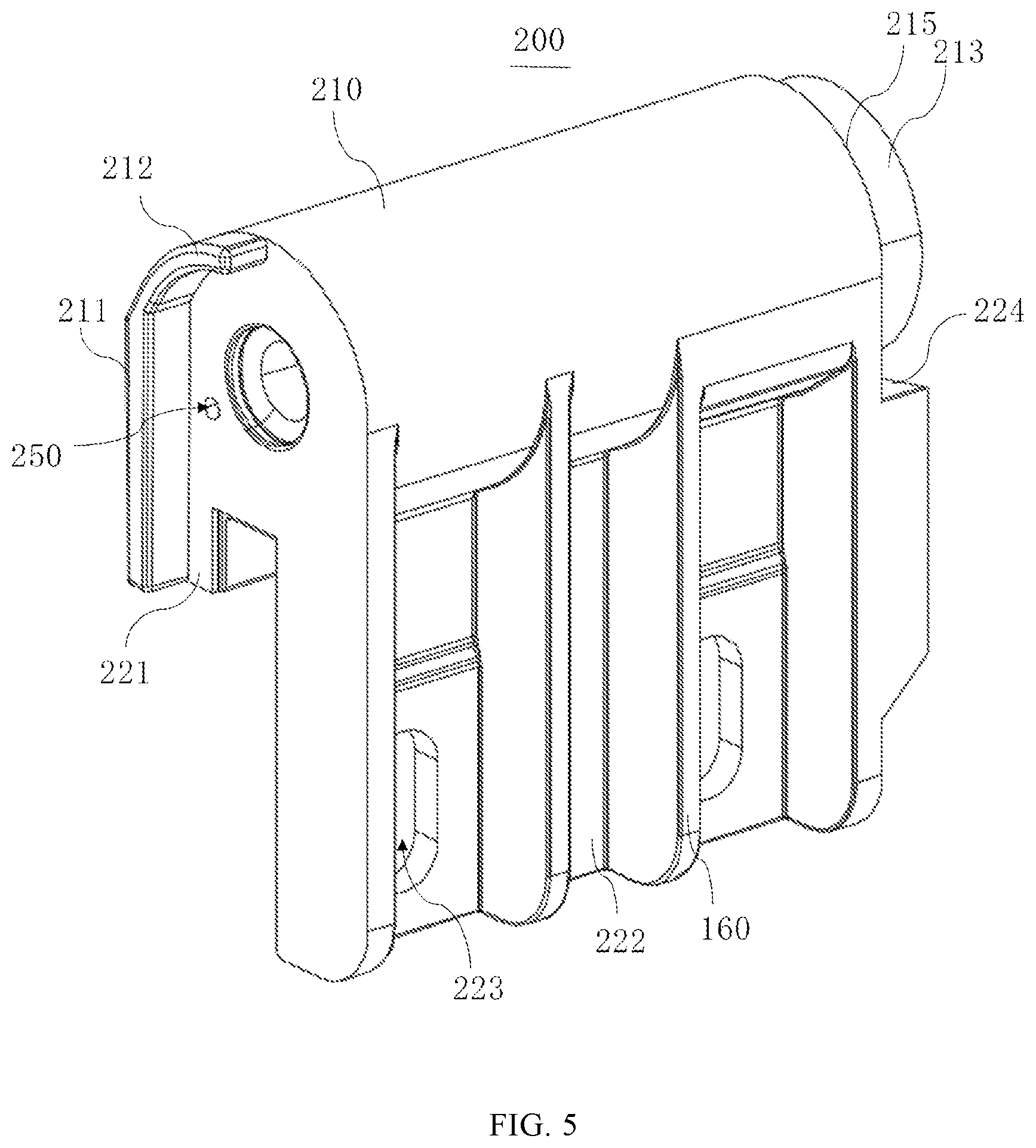 Patent US12612813 Figure 4 – Hinge and opening and closing device