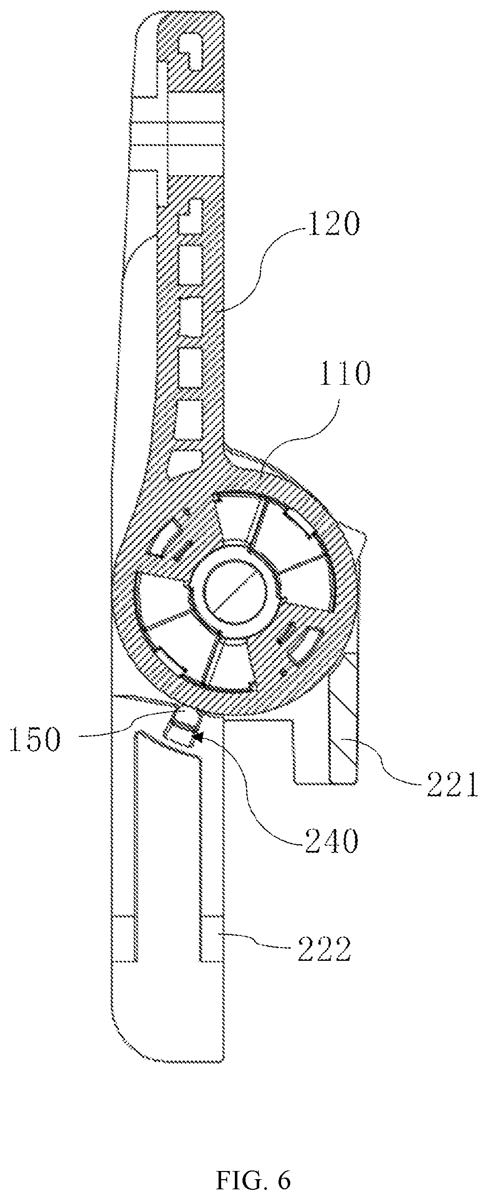 Patent US12612813 Figure 5 – Hinge and opening and closing device