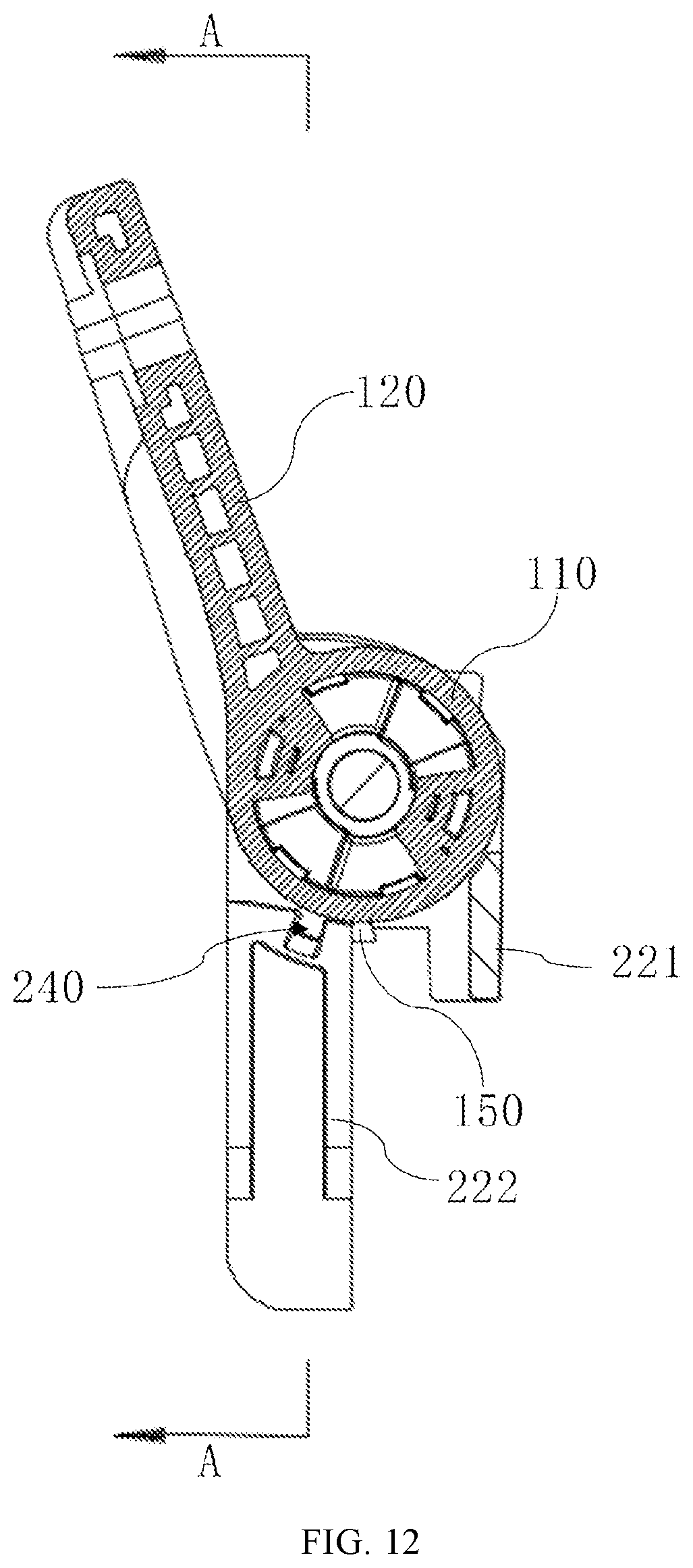 Patent US12612813 Figure 10 – Hinge and opening and closing device