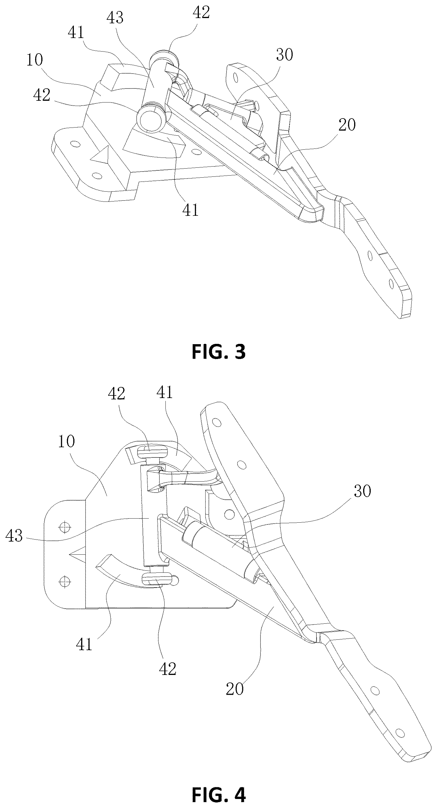 Patent US12612814 Figure 2 – Butterfly door hinge and vehicle having the same