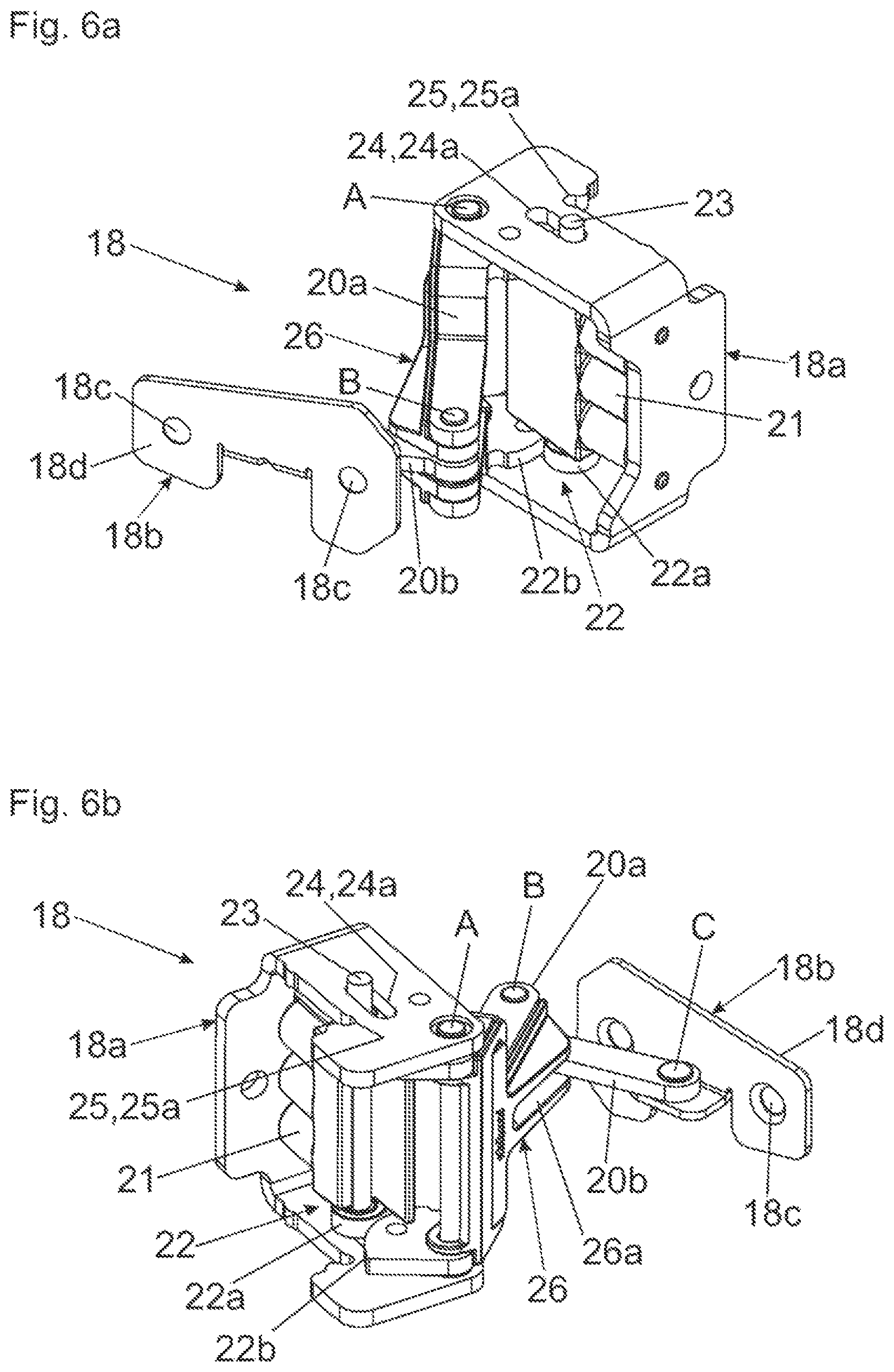 Patent US12612816 Figure 6 – Guide system for guiding at least one door leaf relative to a furniture body