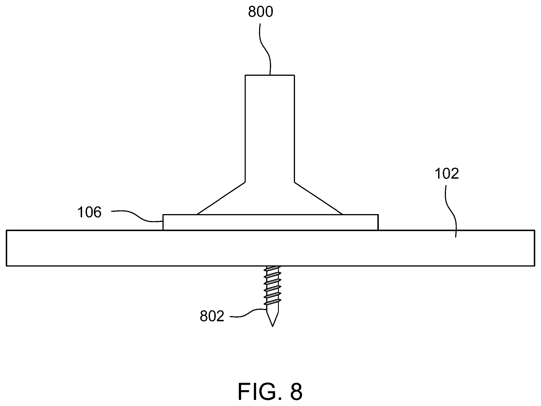 Patent US12612817 Figure 8 – Door stop repair device