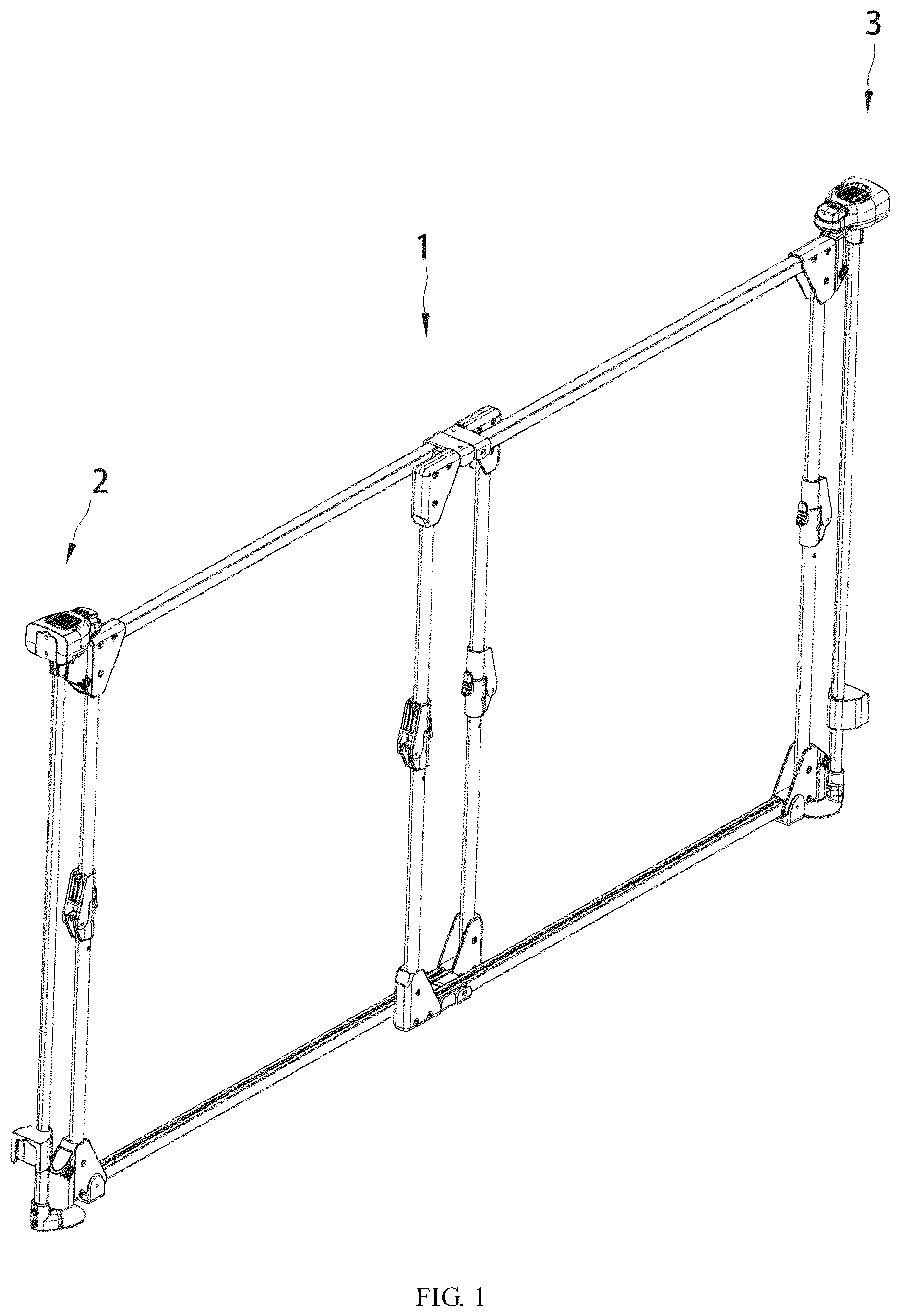 Patent US12612820 Figure 1 – Type of sliding door railing