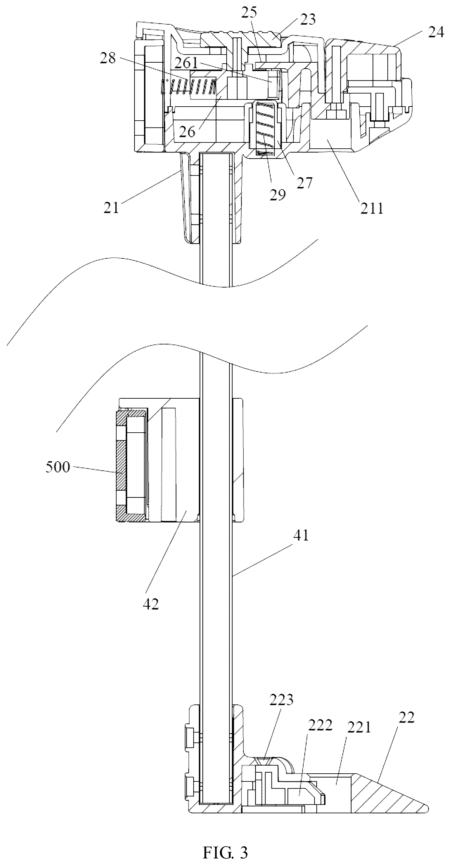 Patent US12612820 Figure 3 – Type of sliding door railing