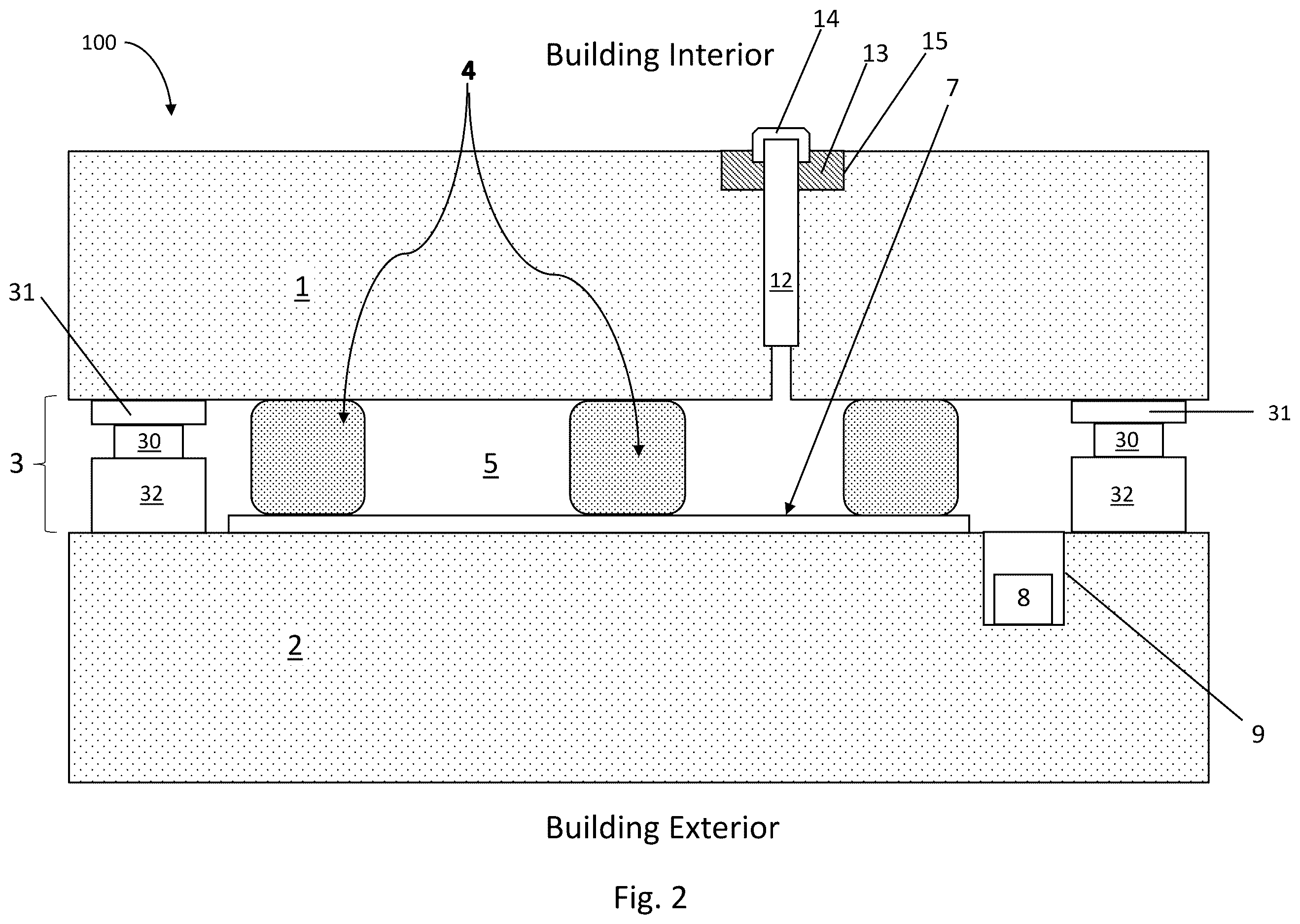 Patent US12612821 Figure 2 – Vacuum insulated panel with improved thermal performance proximate edge of glass during asymmetric thermal conditions