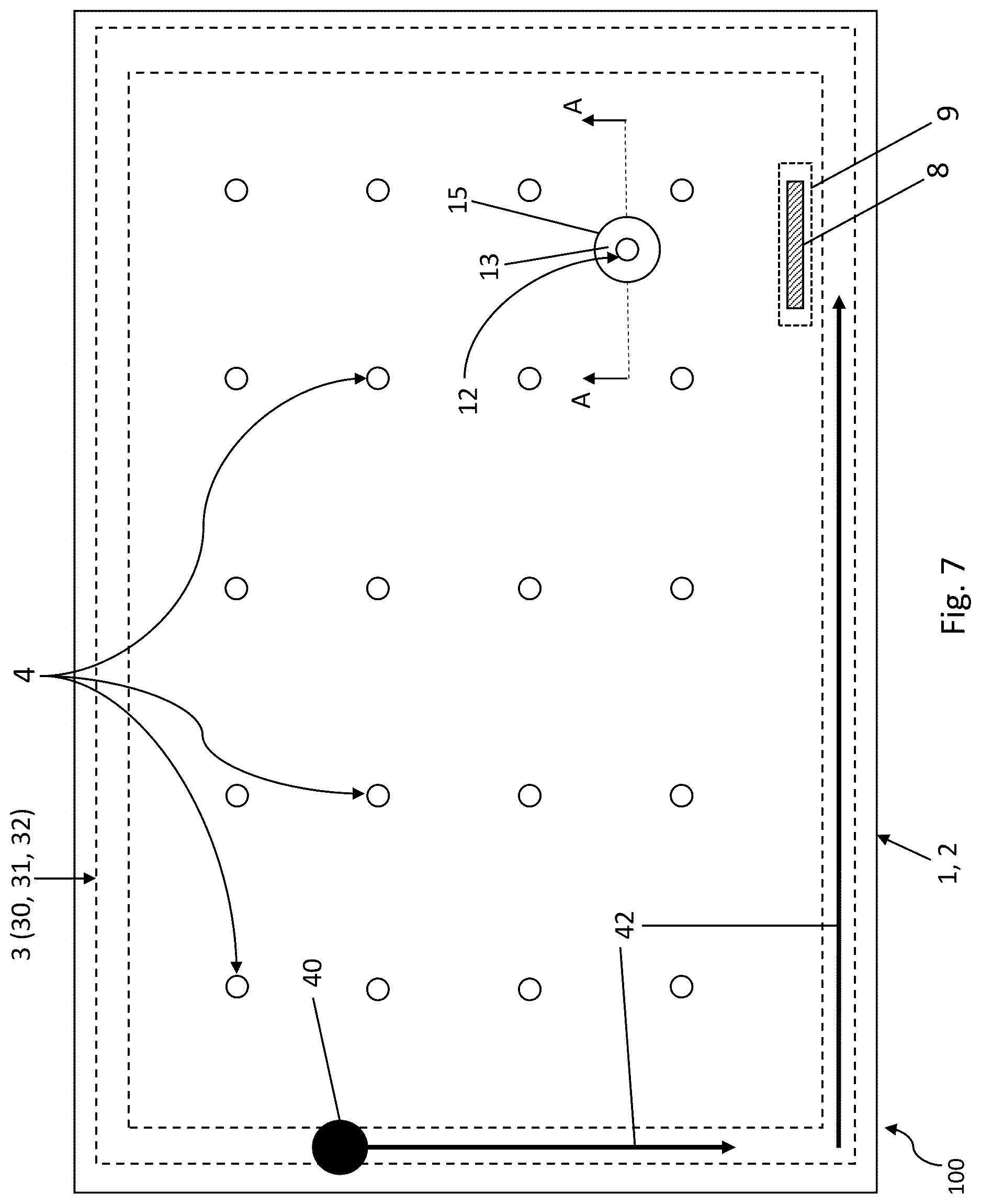 Patent US12612821 Figure 7 – Vacuum insulated panel with improved thermal performance proximate edge of glass during asymmetric thermal conditions