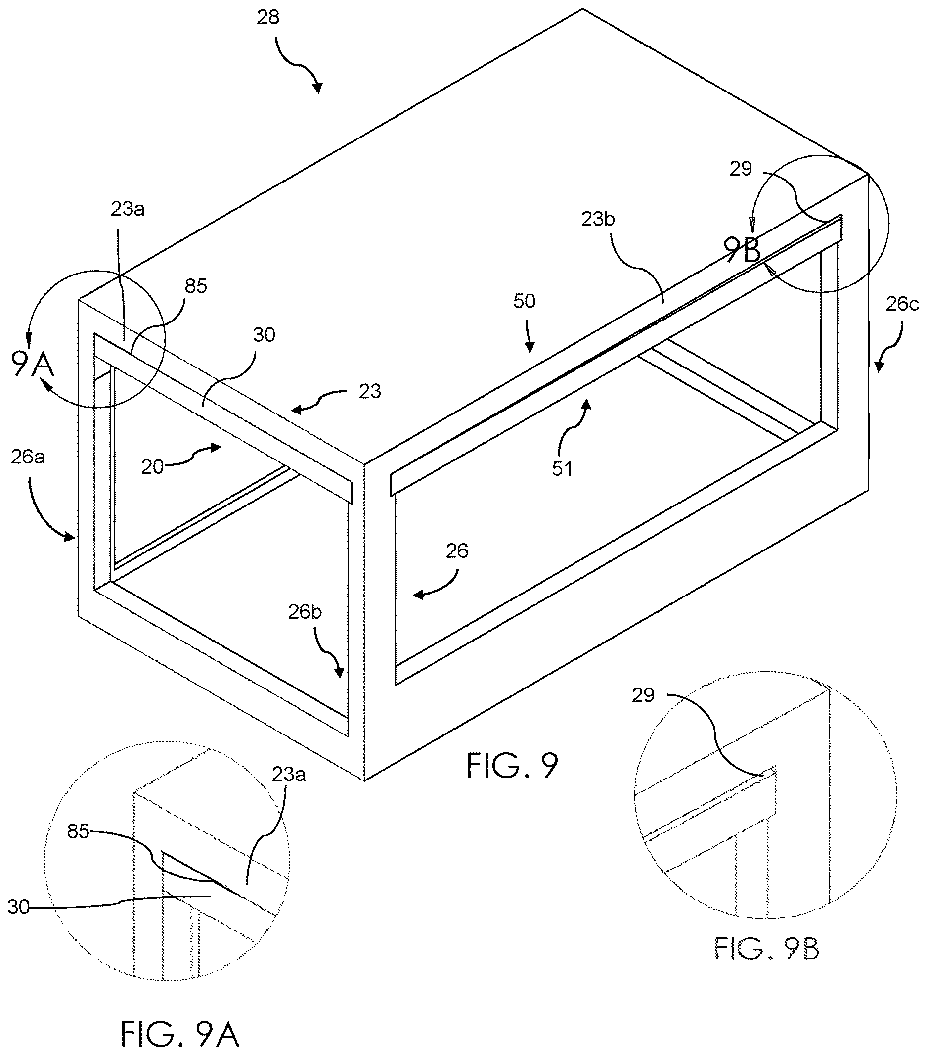 Patent US12612822 Figure 4 – Adjustable screen hood assembly for sloped roof structures
