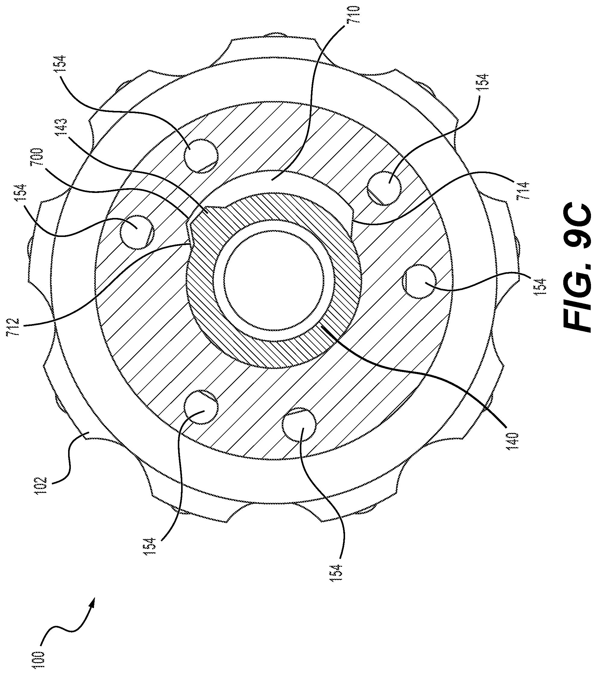 Patent US12612823 Figure 9 – Down-the-hole hammer with adjustable air consumption valve