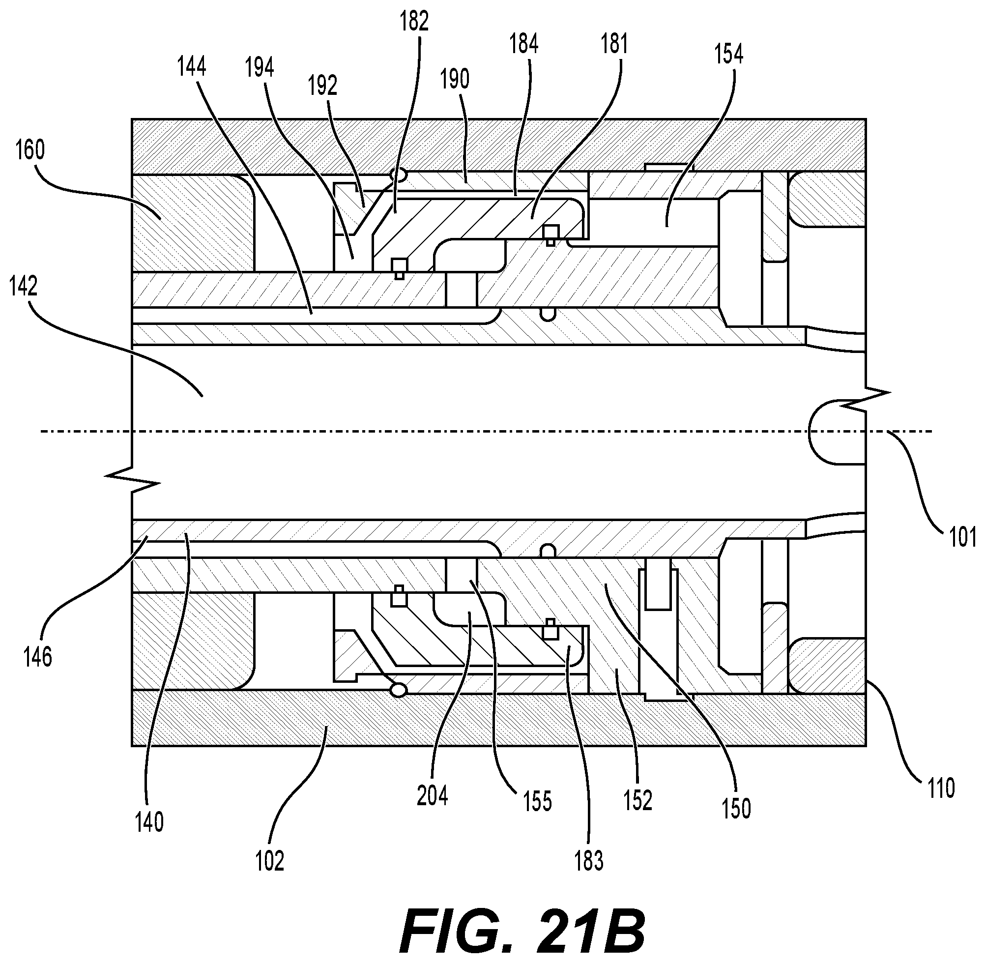 Patent US12612823 Figure 16 – Down-the-hole hammer with adjustable air consumption valve