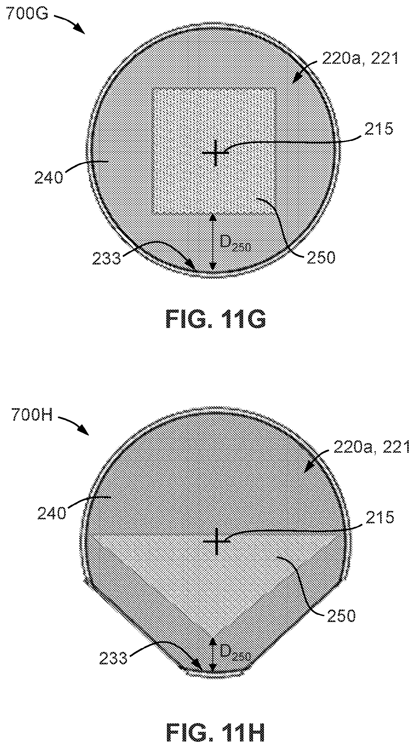 Patent US12612826 Figure 13 – Drill bit cutter elements with multiple surface finishes