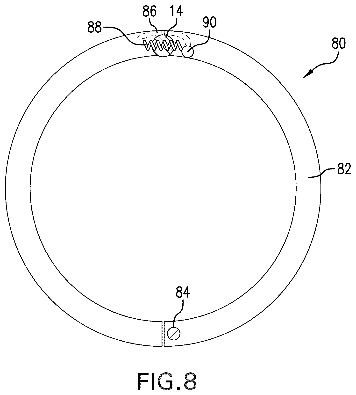Patent US12612827 Figure 8 – Control line clamp configuration, method and system
