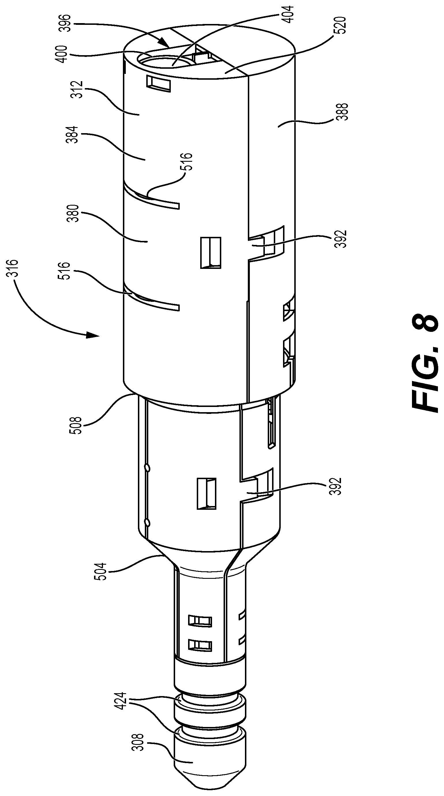 Patent US12612833 Figure 8 – Direct-to-gun setting tool
