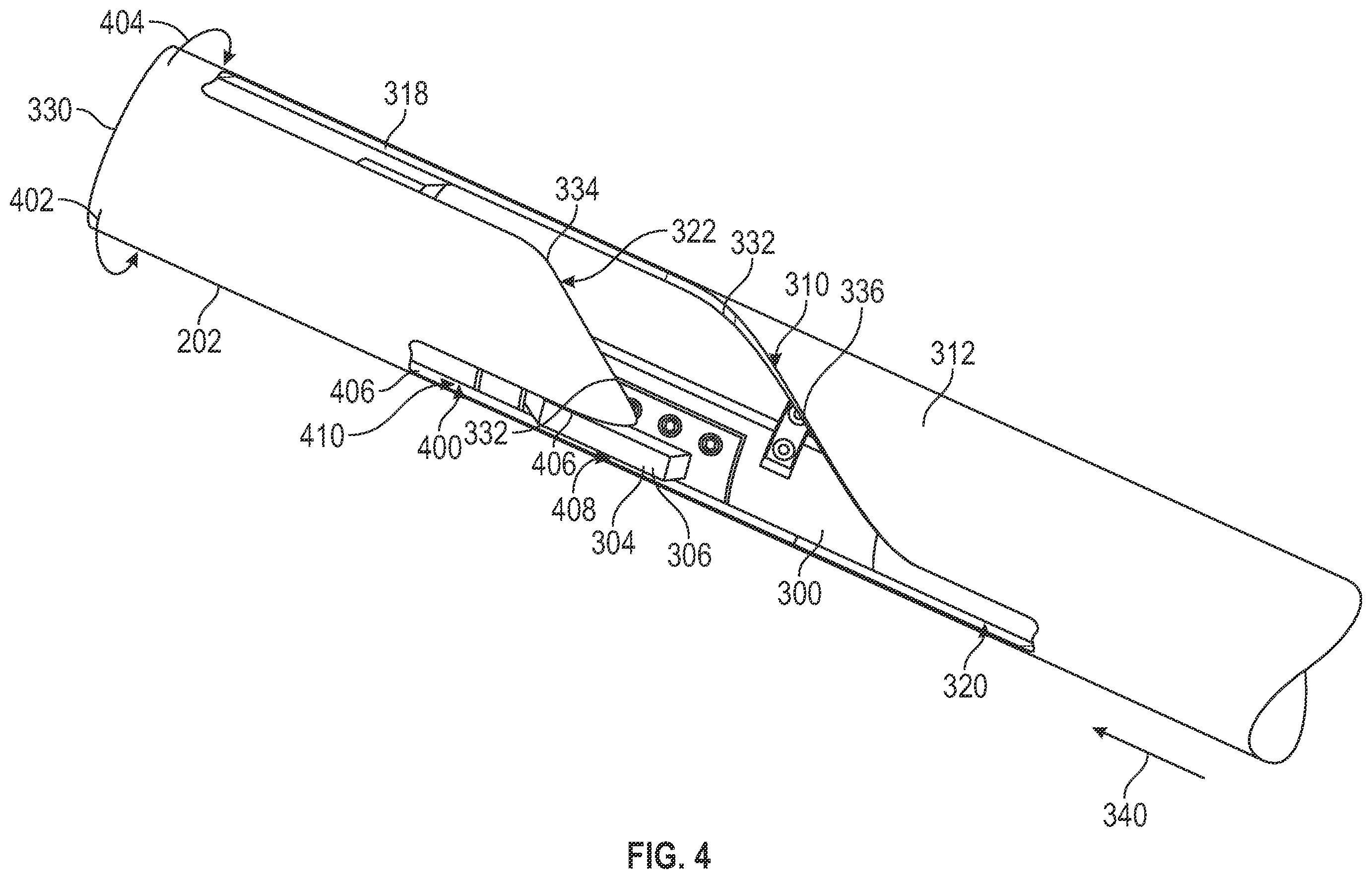 Patent US12612834 Figure 4 – Downhole orienting helix for operations requiring multiple orienting sequences