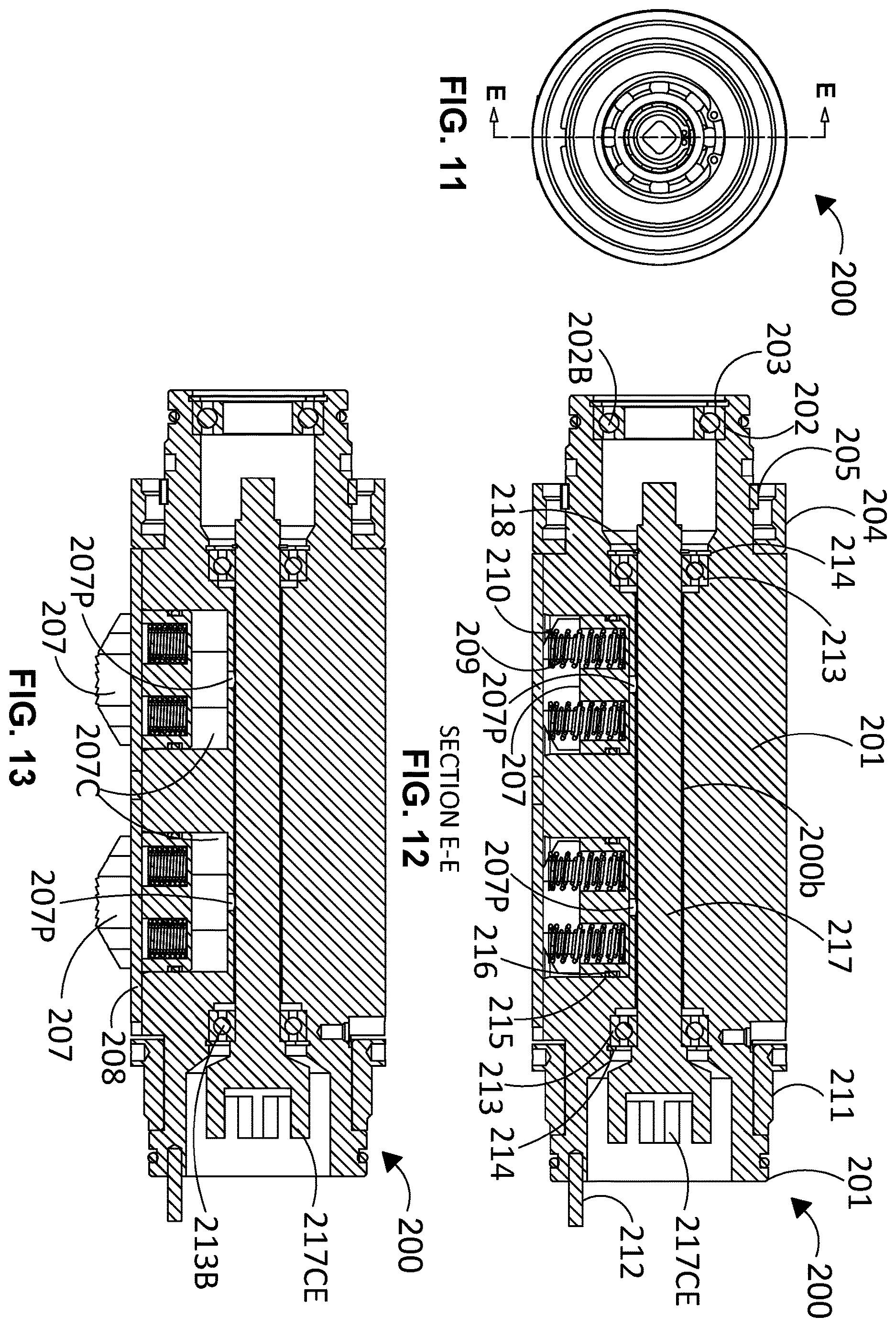 Patent US12612835 Figure 5 – Sidewall drilling tool with hydraulically operated anchoring member and drilling member