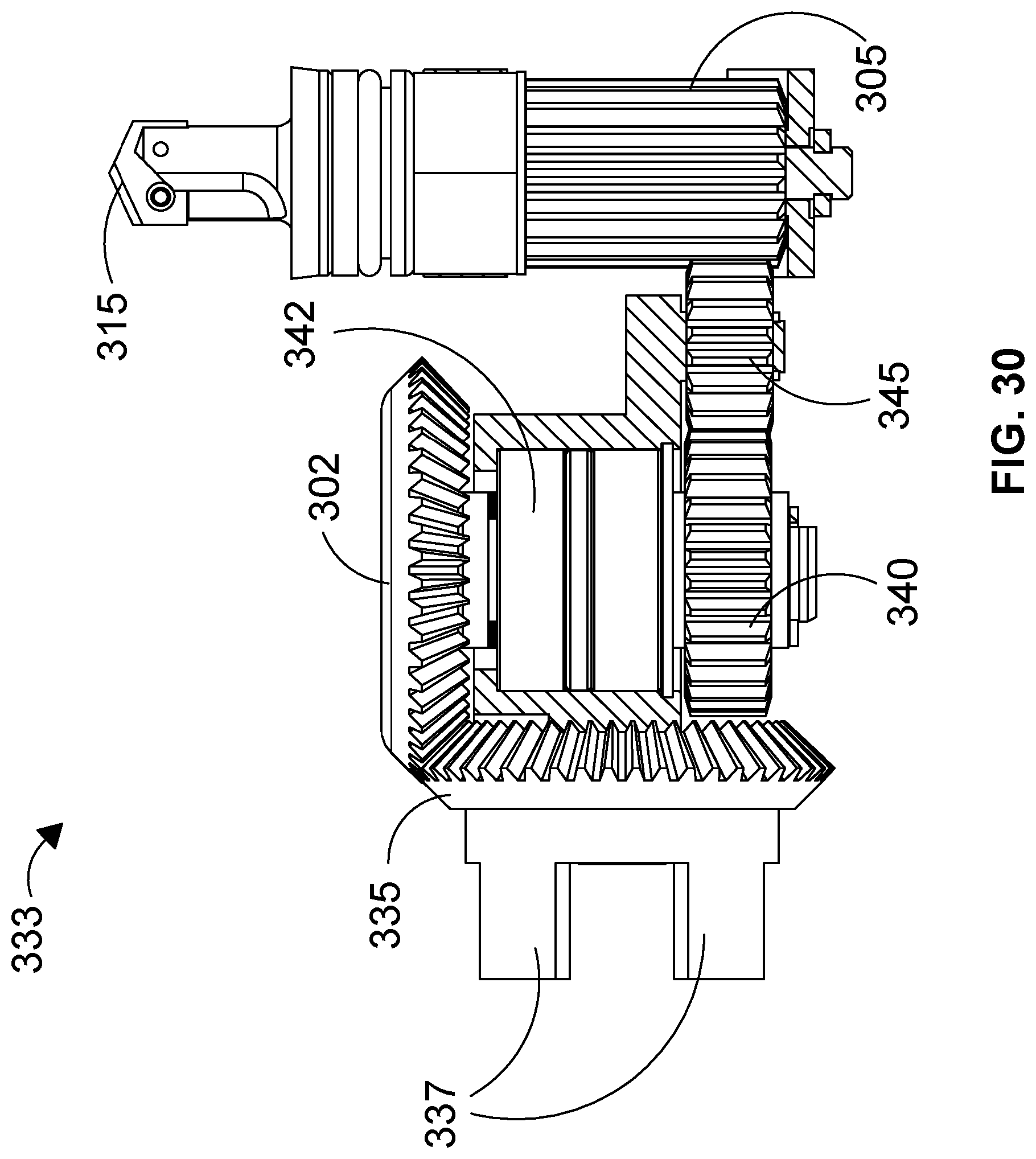 Patent US12612835 Figure 13 – Sidewall drilling tool with hydraulically operated anchoring member and drilling member