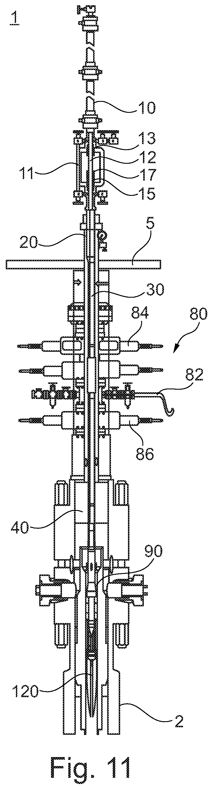 Patent US12612836 Figure 7 – Through BOP lubrication system
