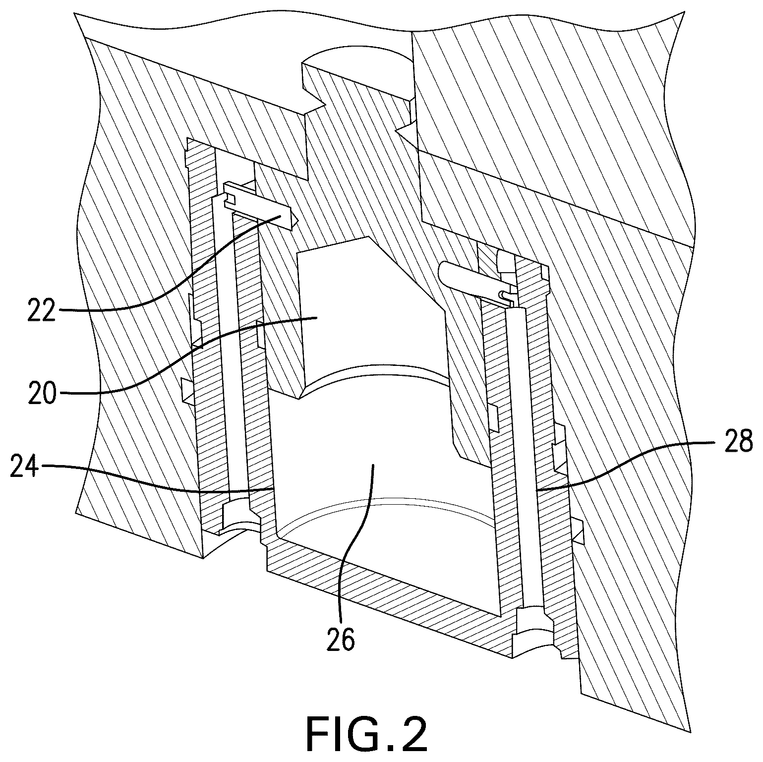 Patent US12612838 Figure 2 – Selective well barrier bottom, system, and method
