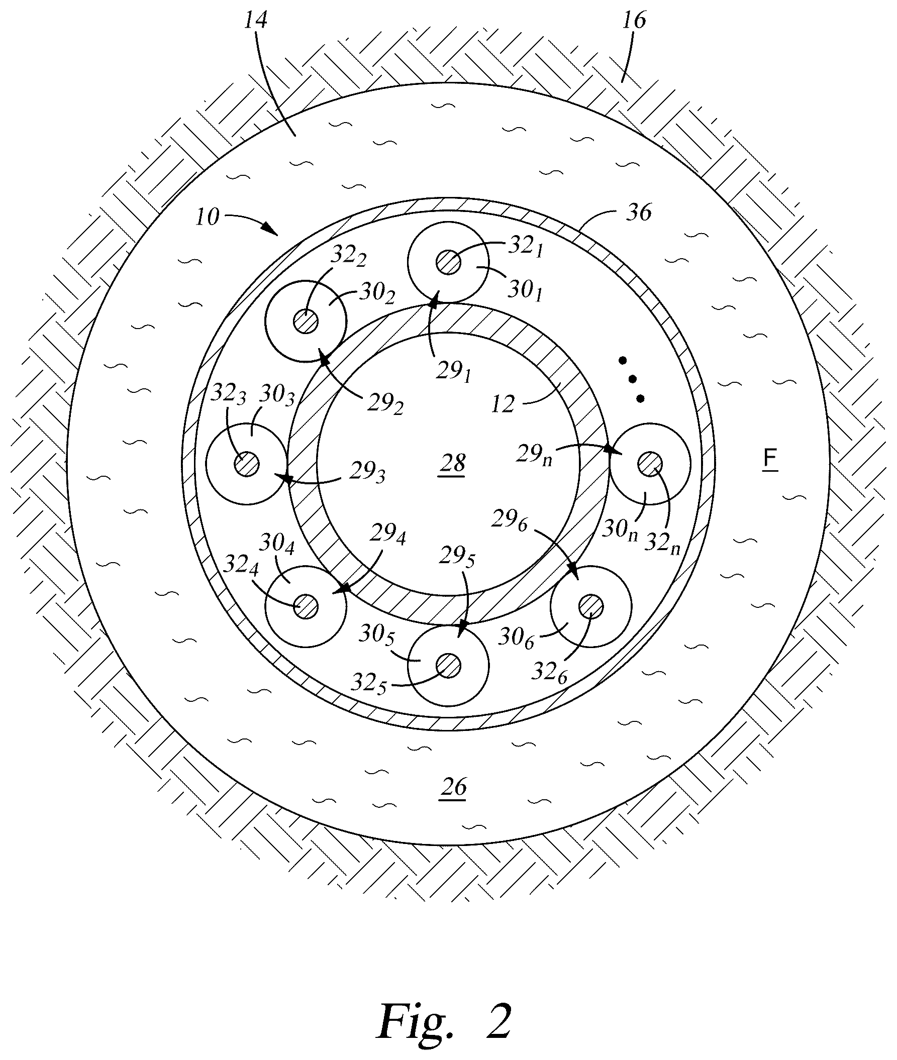Patent US12612842 Figure 2 – Multiple circumferential actuators for actuating downhole valves