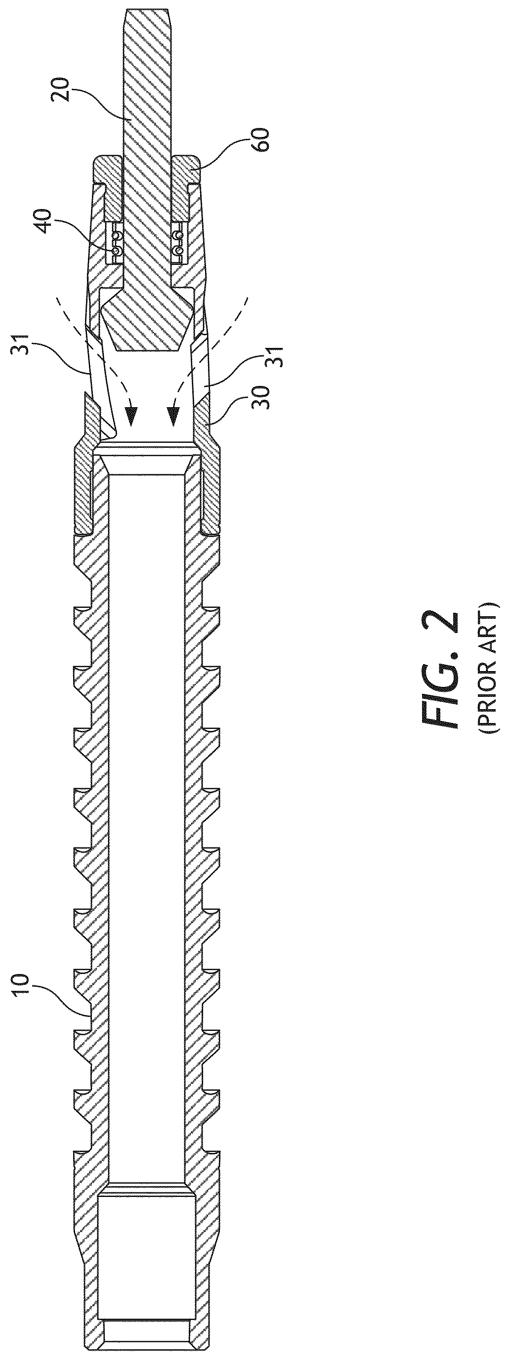 Patent US12612845 Figure 2 – Dart and clutch assembly