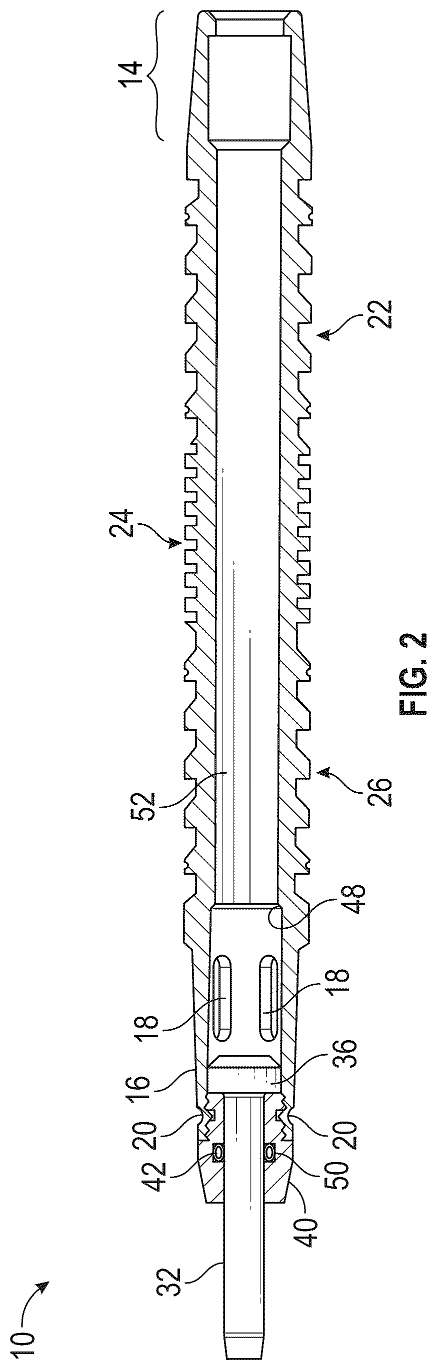 Patent US12612846 Figure 2 – Catcher assembly for a plunger