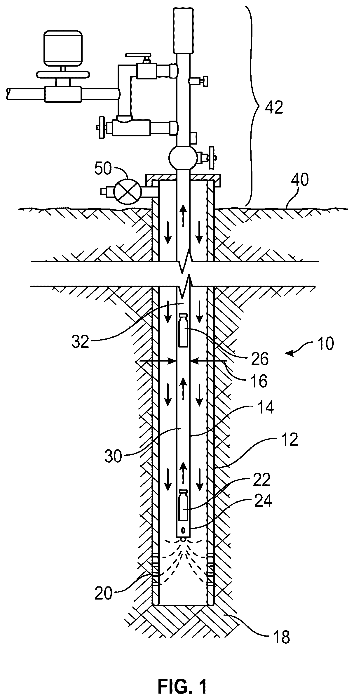 Patent US12612847 Figure 1 – Gas assisted plunger lift control system and method