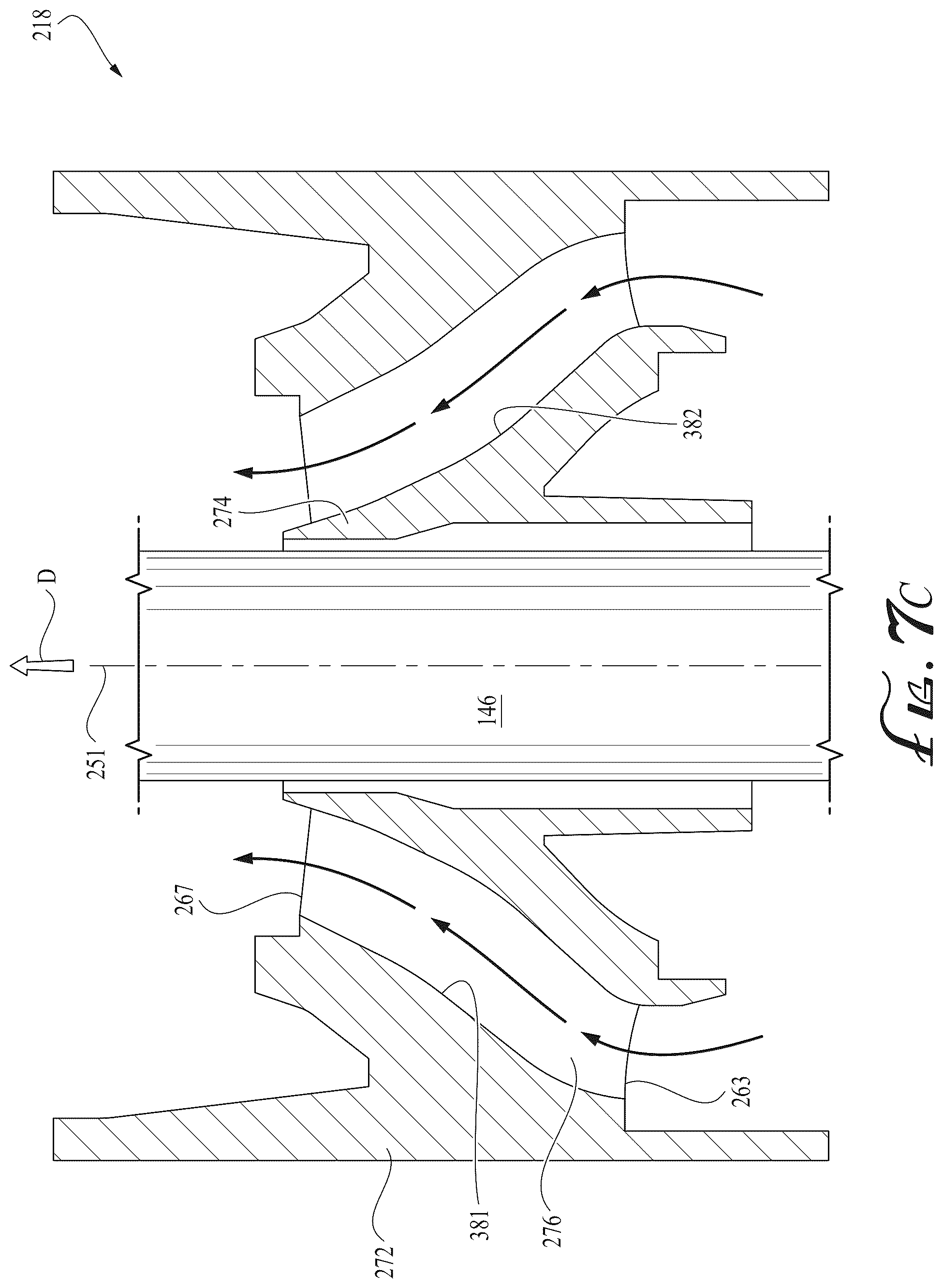 Patent US12612848 Figure 12 – Centrifugal pump stage with radiused impeller flow passage exit for reduced erosion