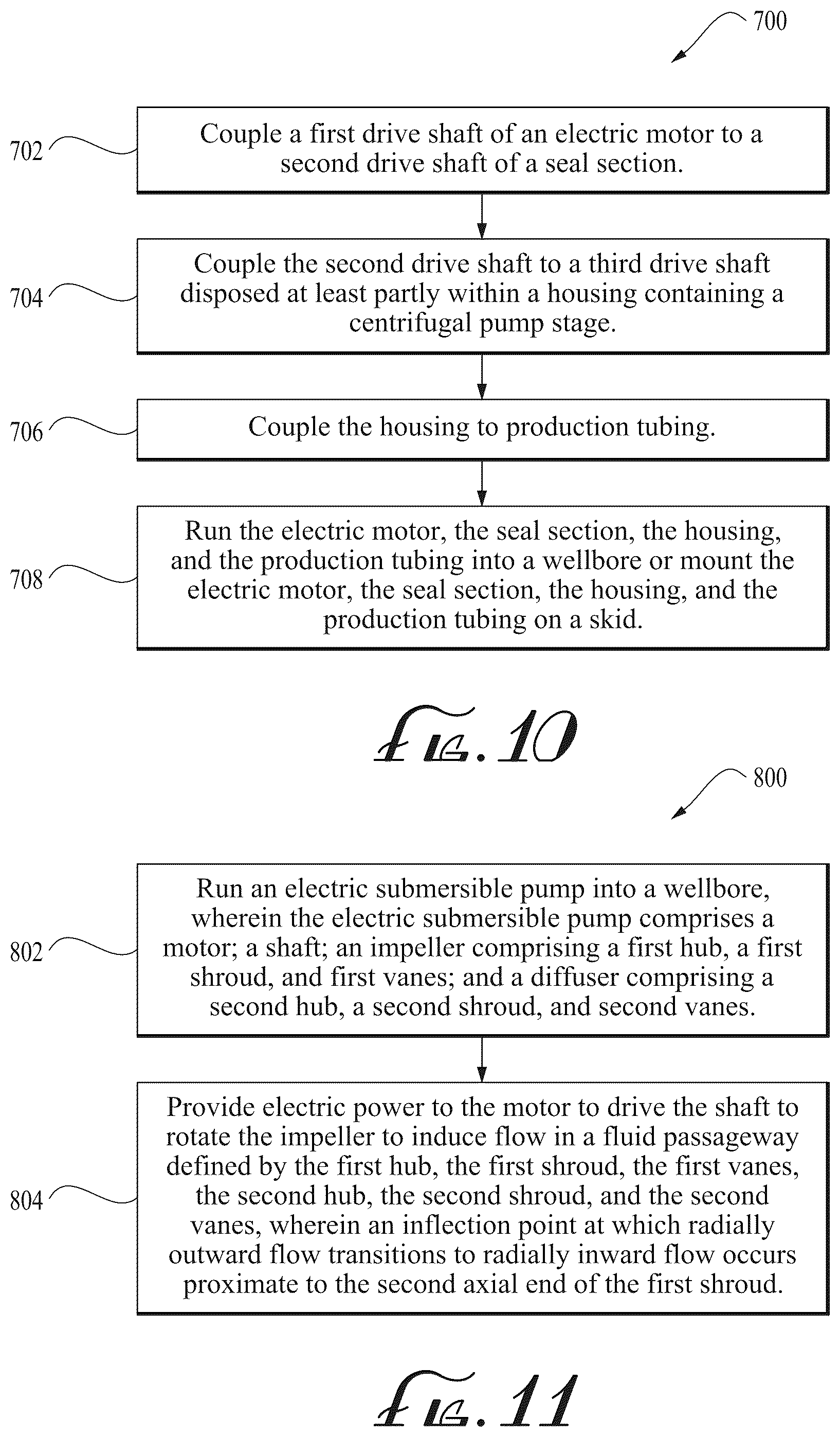 Patent US12612848 Figure 15 – Centrifugal pump stage with radiused impeller flow passage exit for reduced erosion