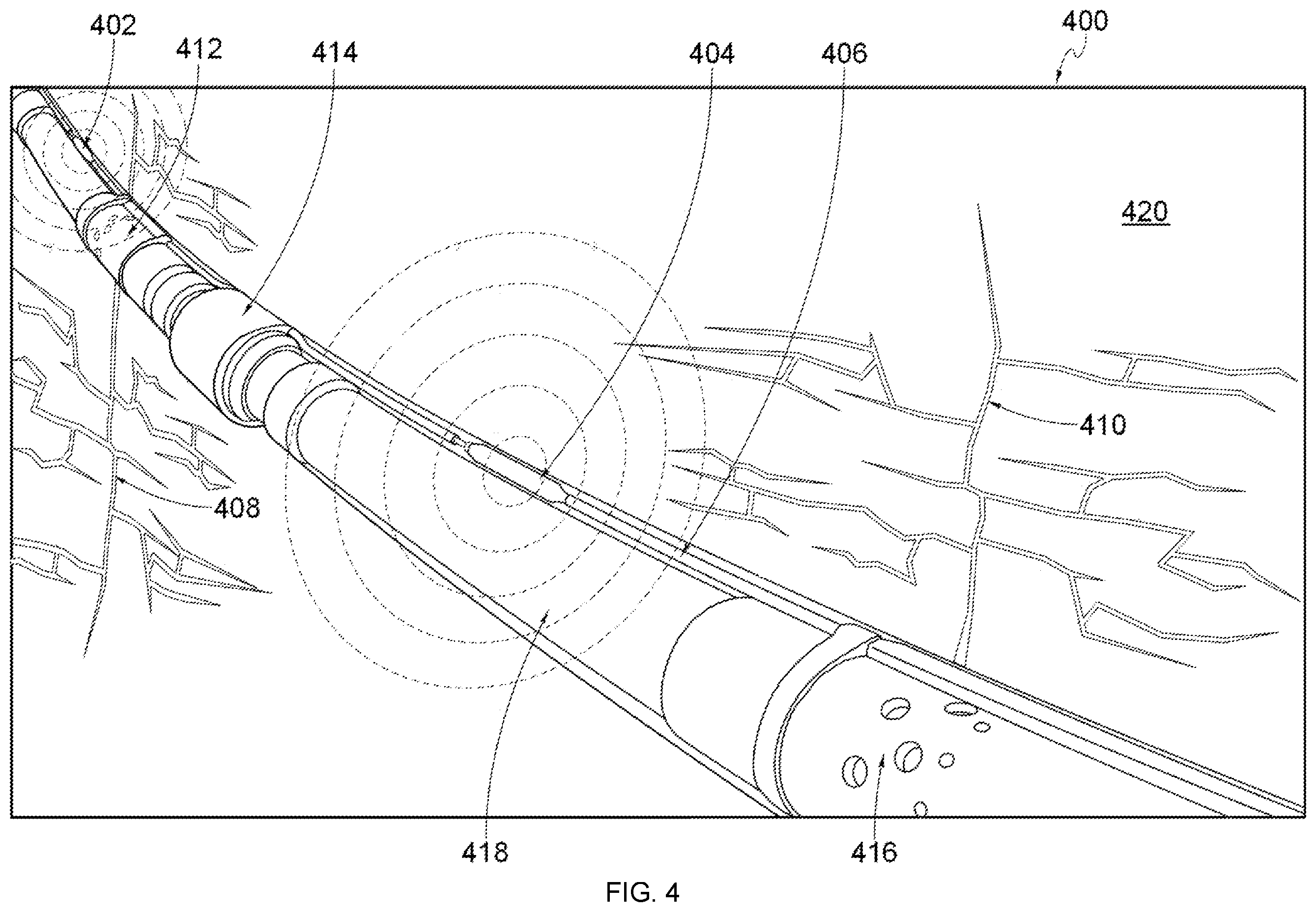 Patent US12612853 Figure 4 – Cement health monitoring in CCUS wells