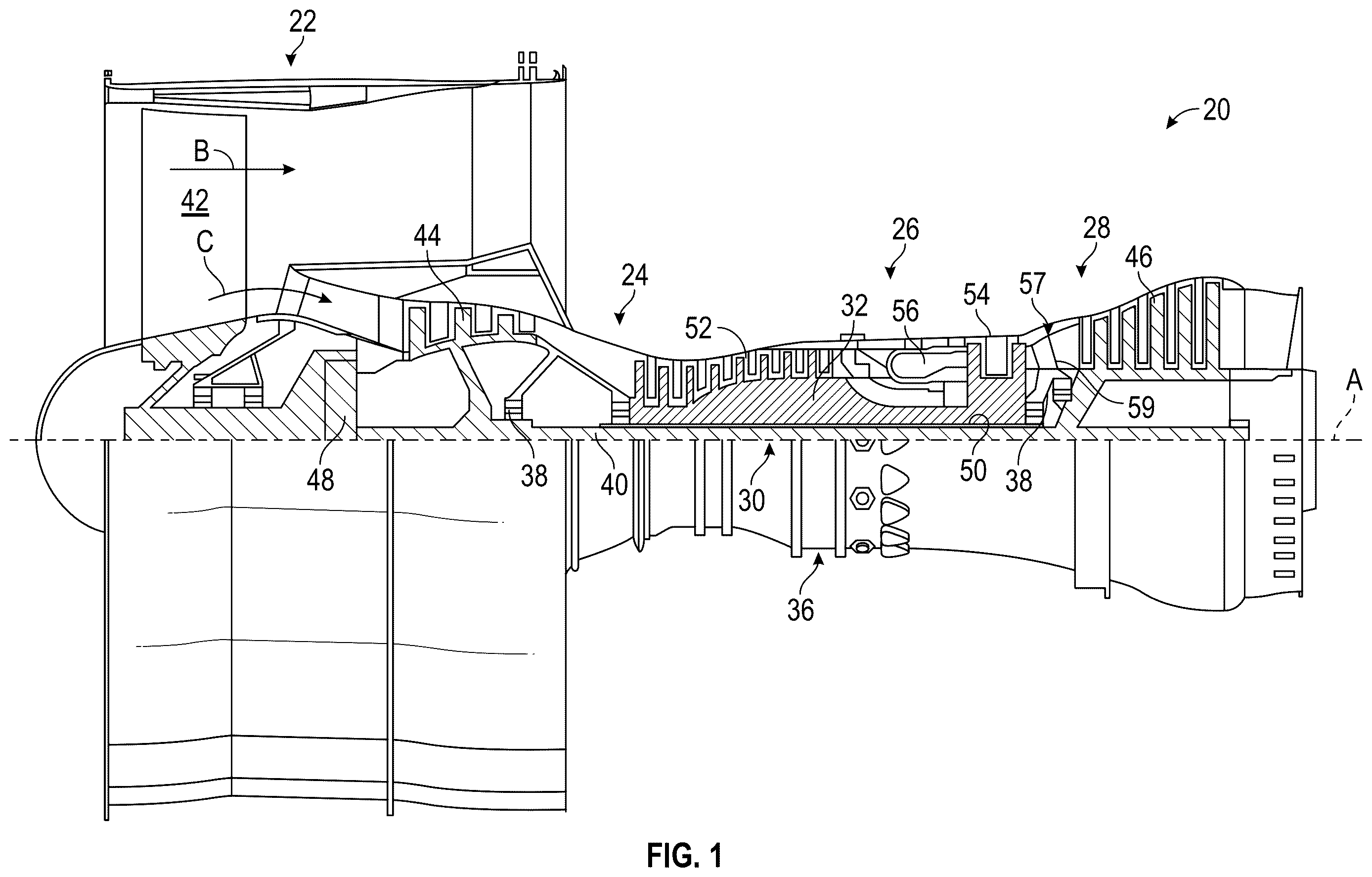 Patent US12612863 — Test blade for gas turbine engine and method of making — Figure 1