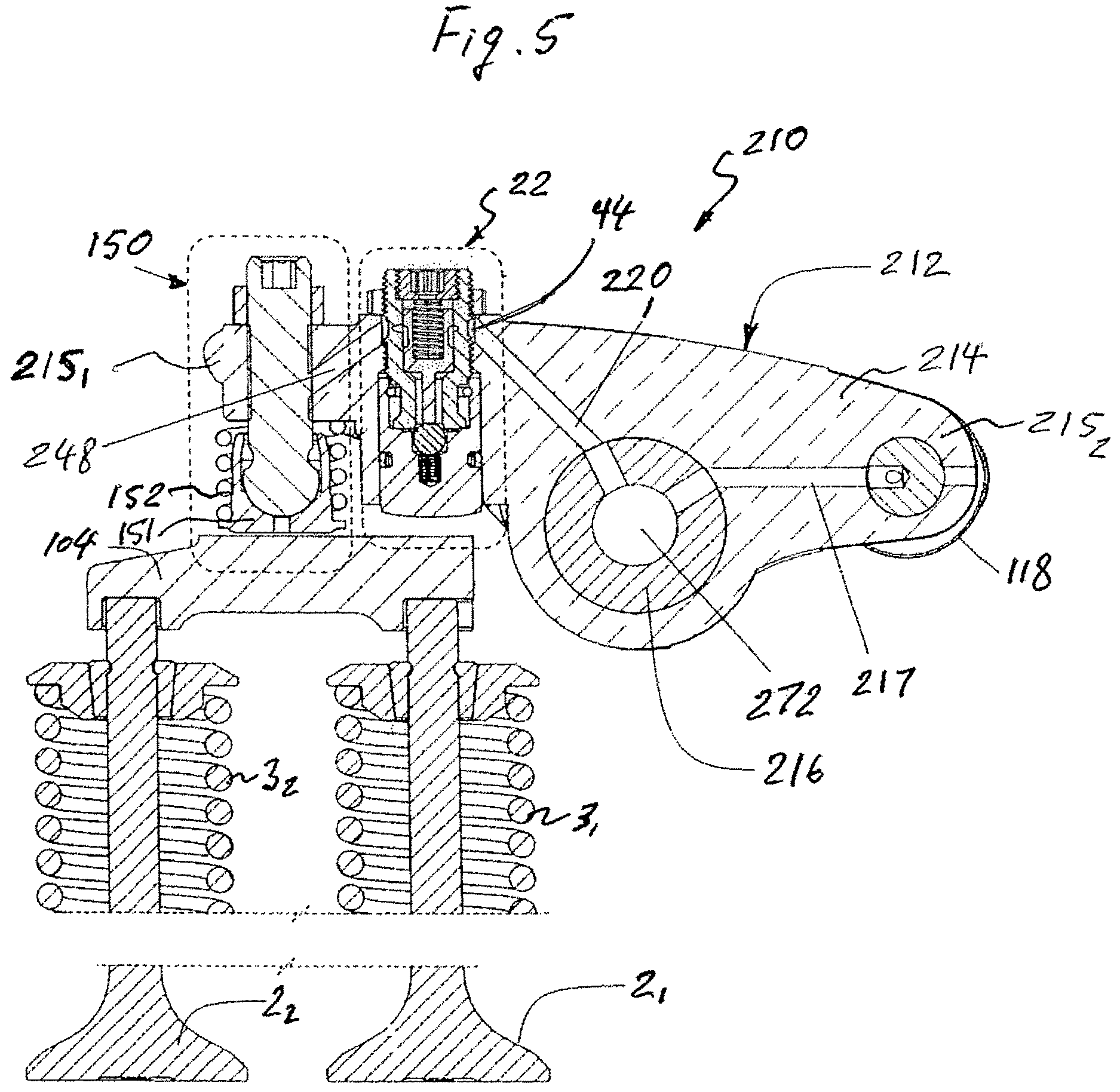 Patent US12612869 Figure 6 – Self-contained compression brake control module for integrated rocker arm engine braking and methods