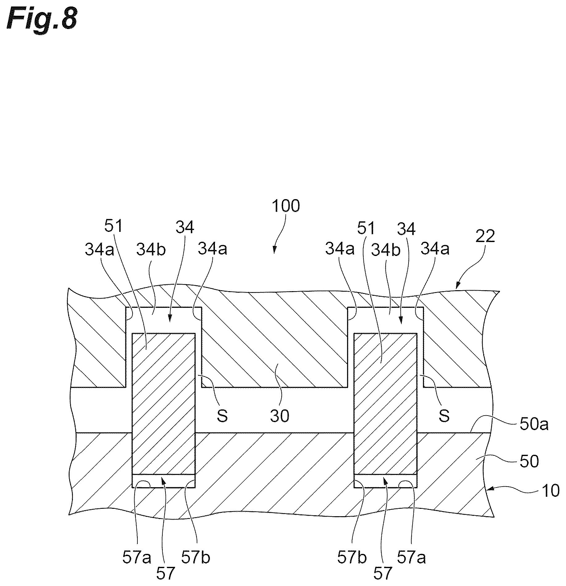 Patent US12612872 Figure 8 – Turbocharger with nozzle ring positioning assembly
