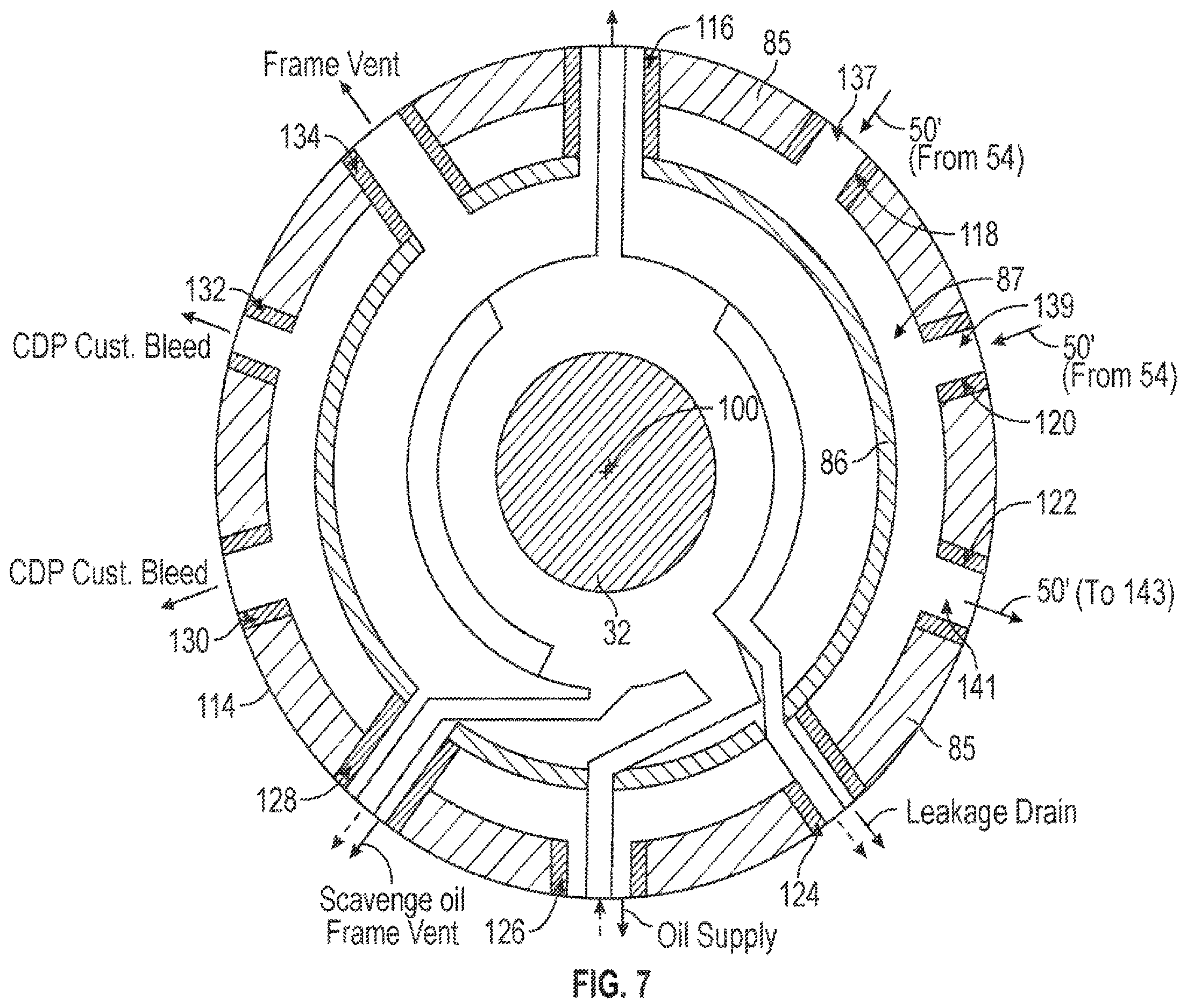 Patent US12612874 Figure 7 – Power system having a gas turbine engine