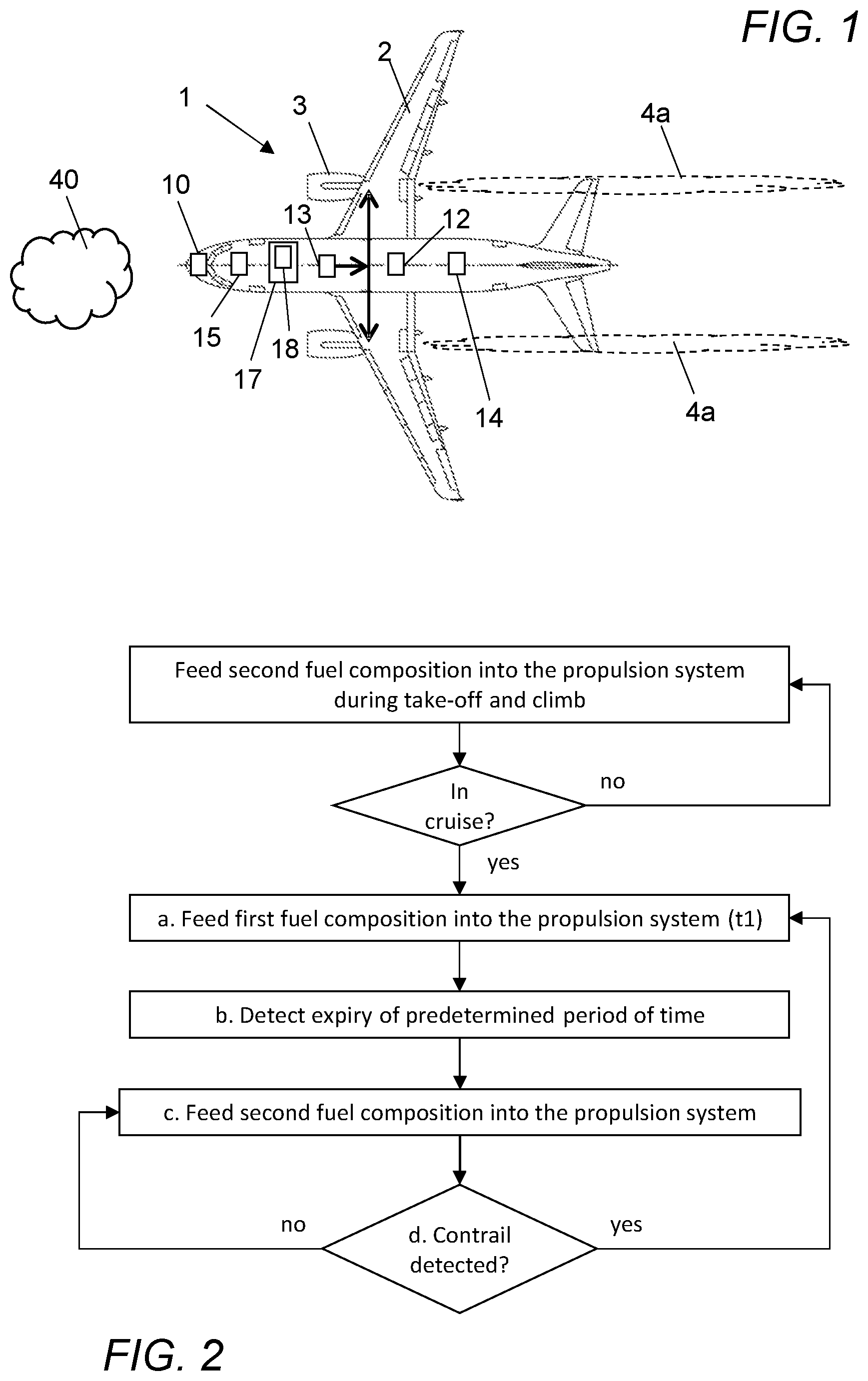 Patent US12612877 Figure 1 – Contrail suppression