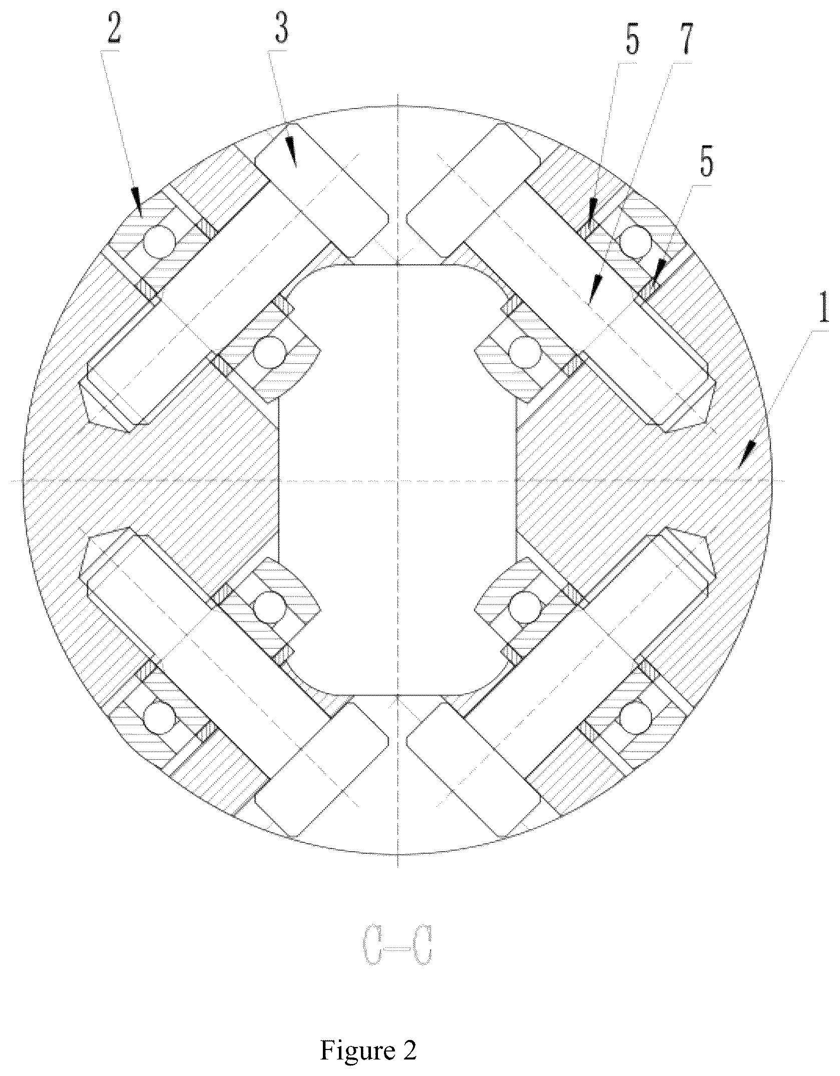 Patent US12612882 Figure 2 – Piston for a fuel engine with installed bearings