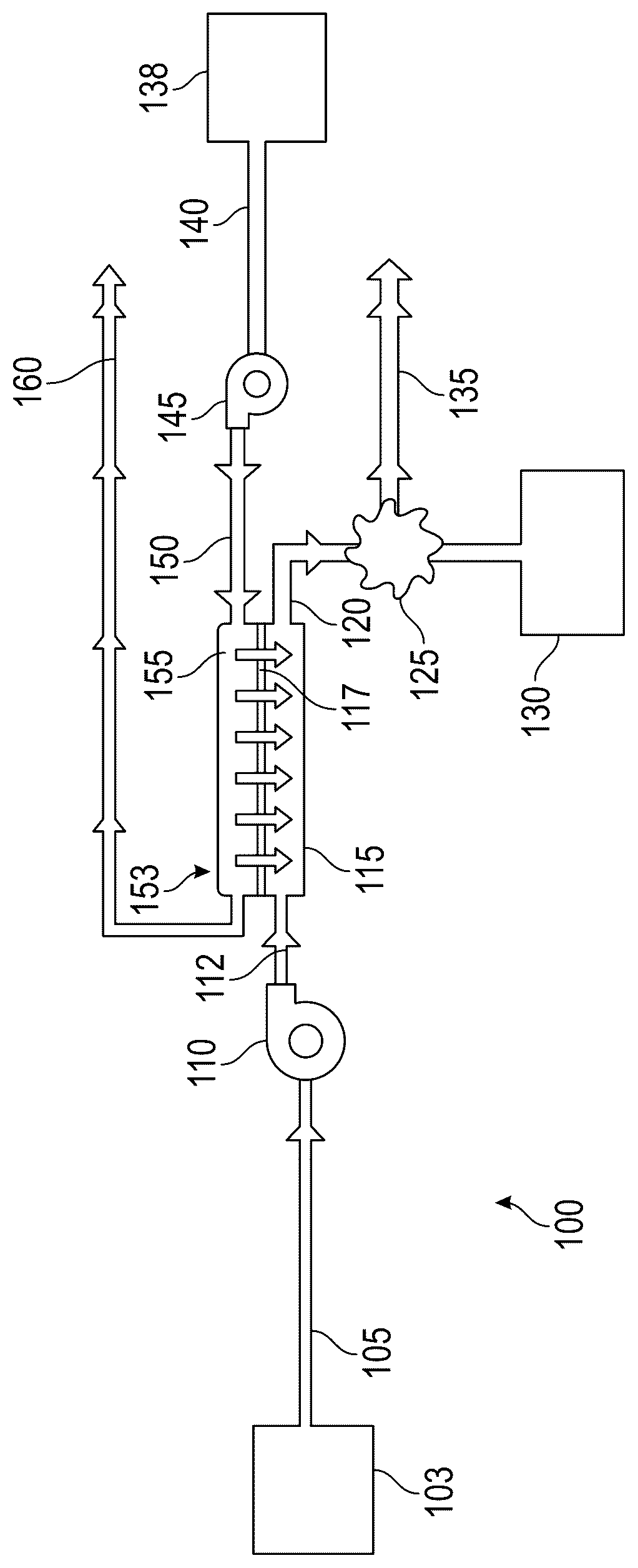 Patent US12612888 — Membrane-based energy harvesting through salinity gradient of available upstream water resources — Figure 1