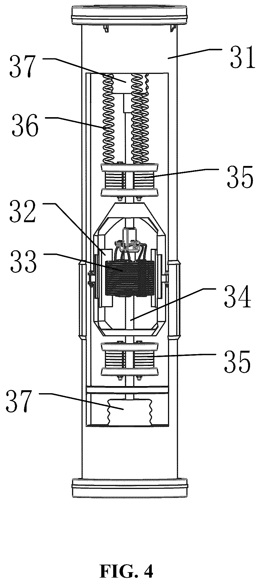Patent US12612890 Figure 4 – Kinetic energy recovery wind-wave integrated system