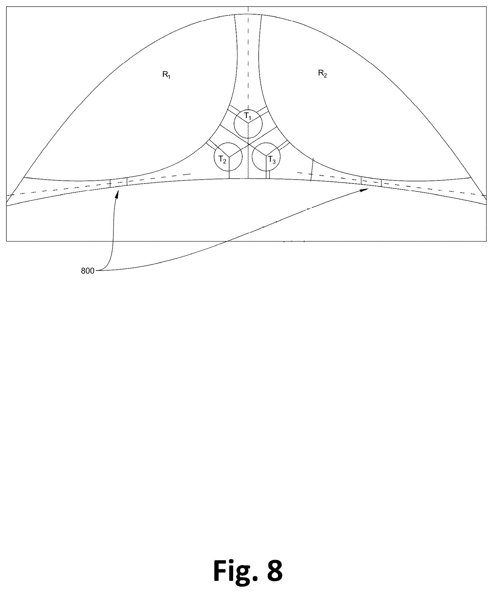 Patent US12612891 Figure 8 – Hydroelectric power generation utilizing tidal flows and coriolis force