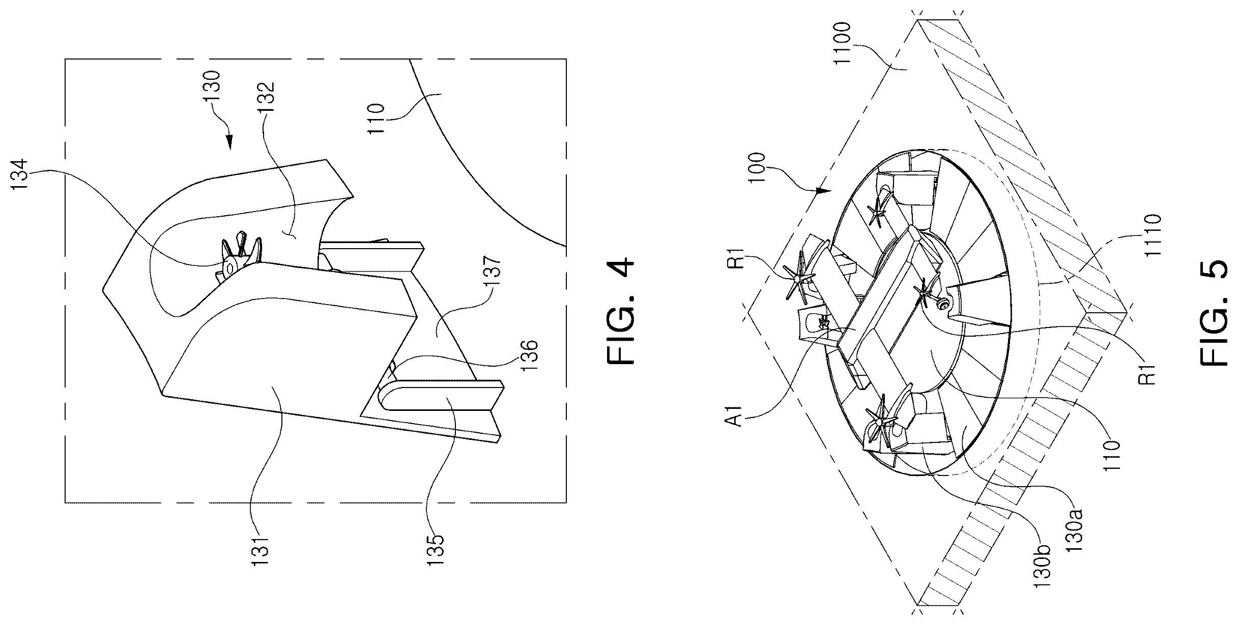 Patent US12612896 Figure 4 – Wind power generation structure and method for vertiport