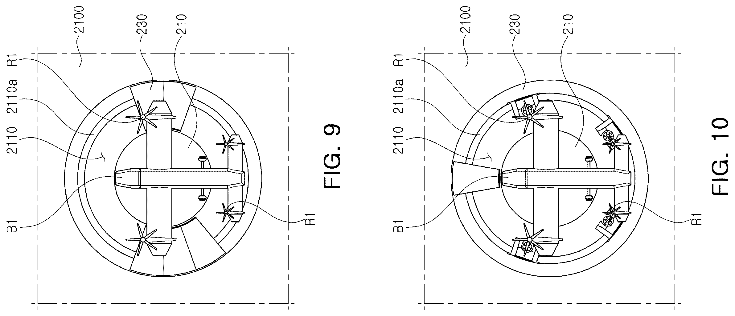 Patent US12612896 Figure 8 – Wind power generation structure and method for vertiport