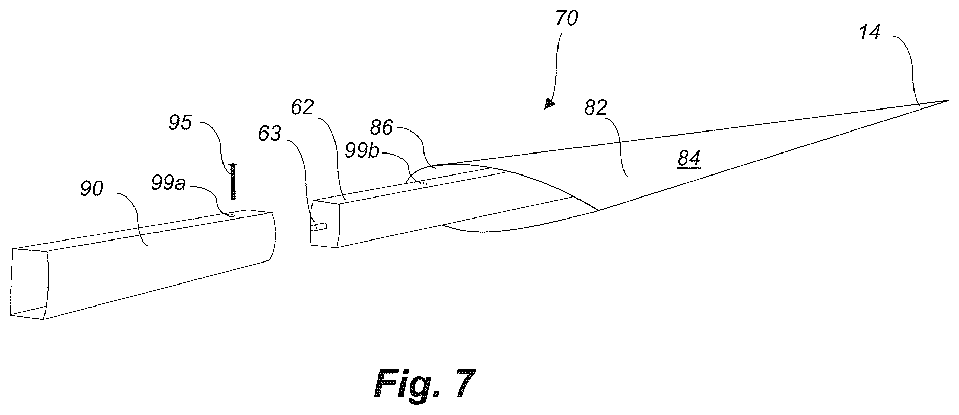Patent US12612897 Figure 4 – Performing post-moulding operations on a blade segment of a wind turbine blade