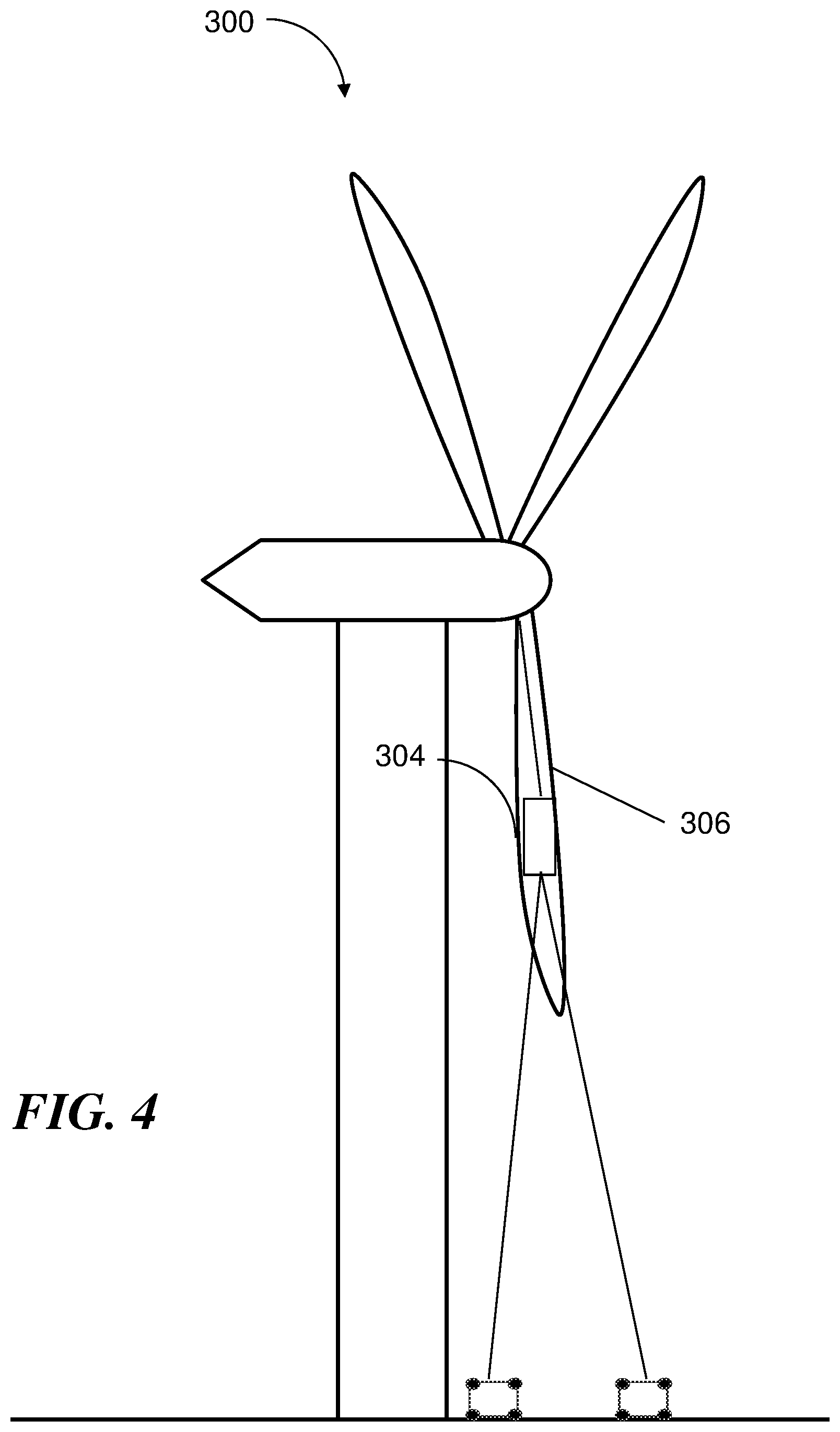 Patent US12612898 Figure 4 – Computer numerical control machine anchoring systems and methods for wind turbine blade maintenance and repair