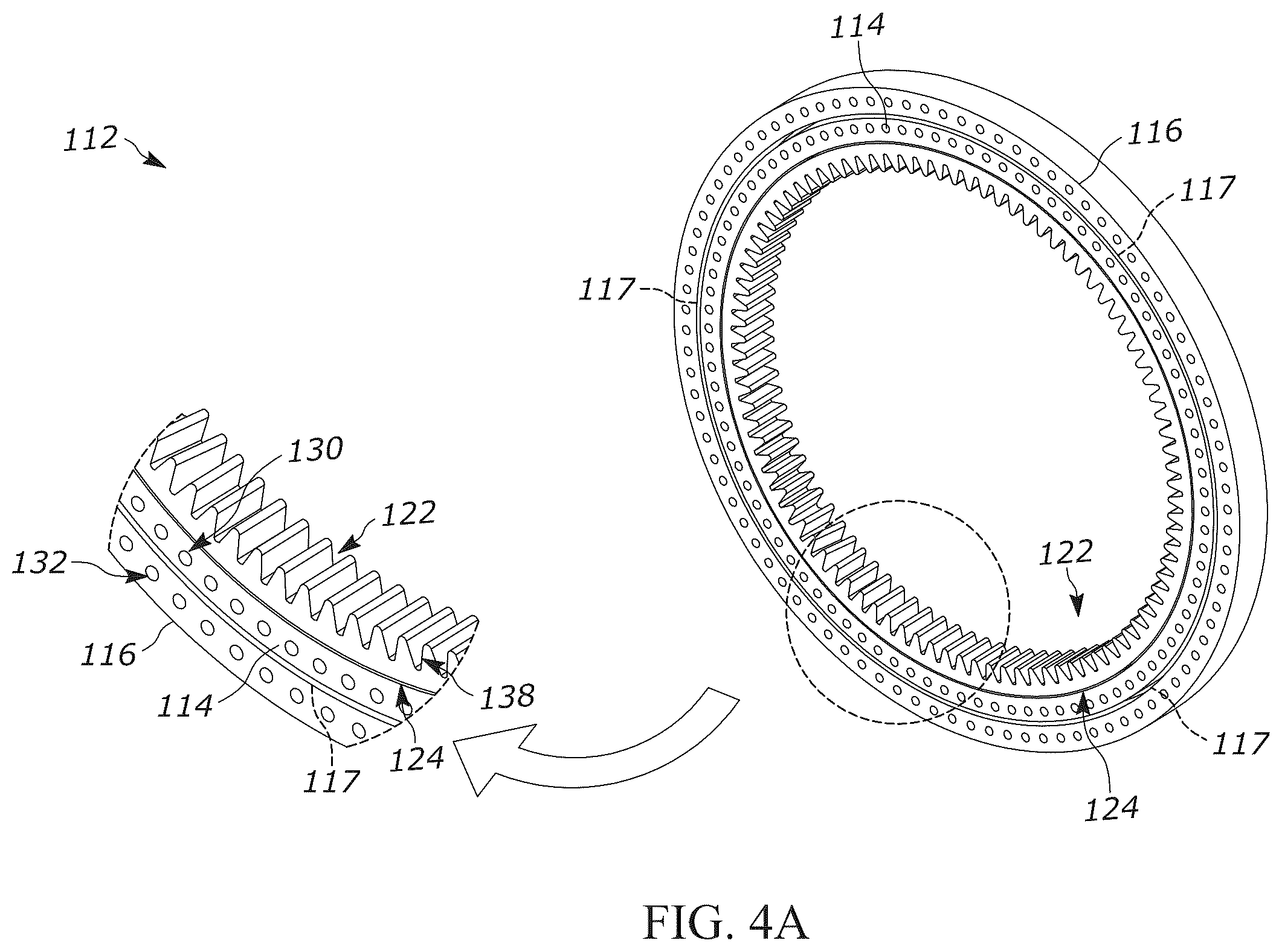 Patent US12612900 Figure 4 – Method for craneless wind turbine pitch bearing indexing