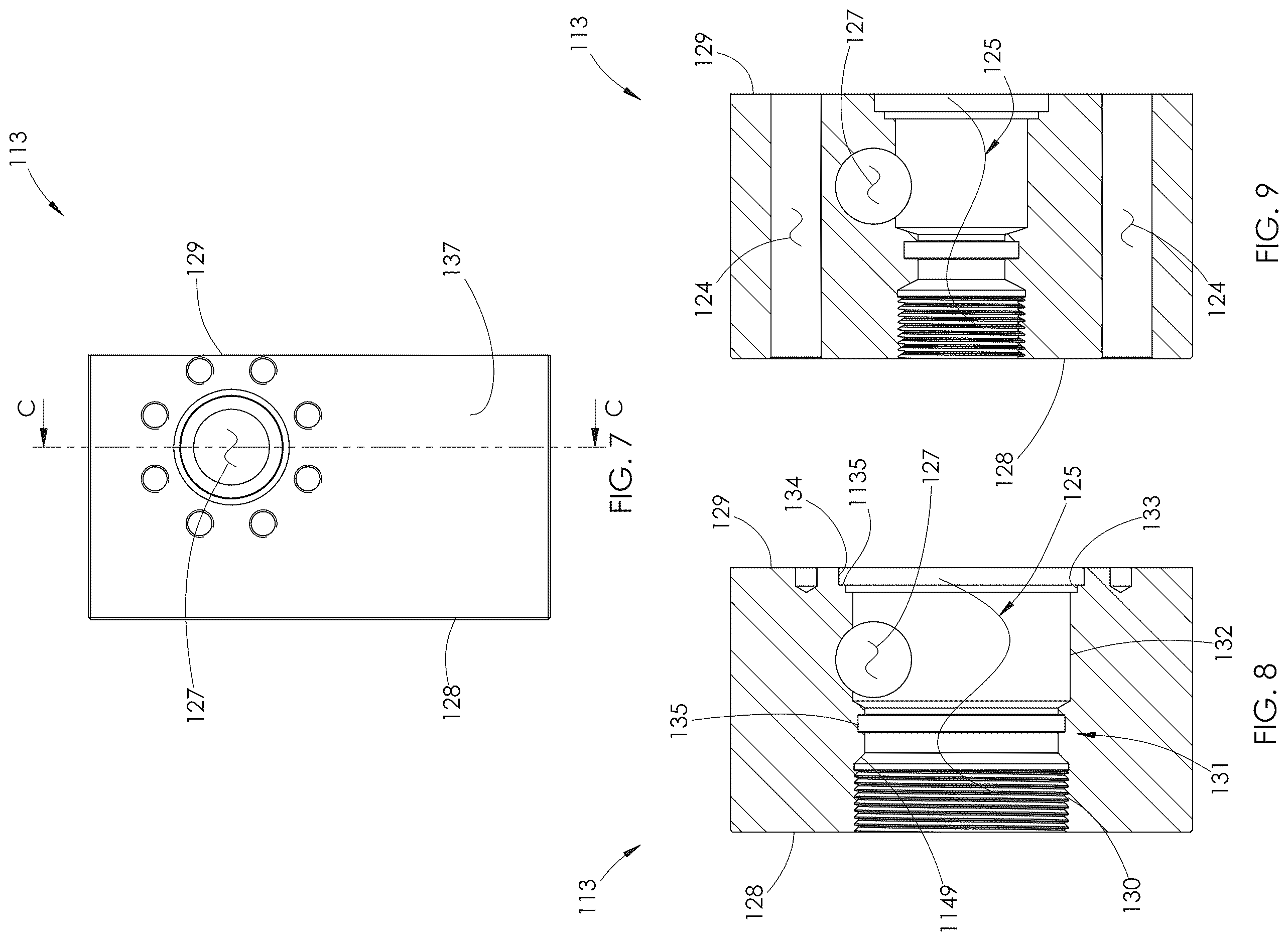 Patent US12612904 Figure 5 – Fracturing pump arrangement using a plunger with an internal fluid passage