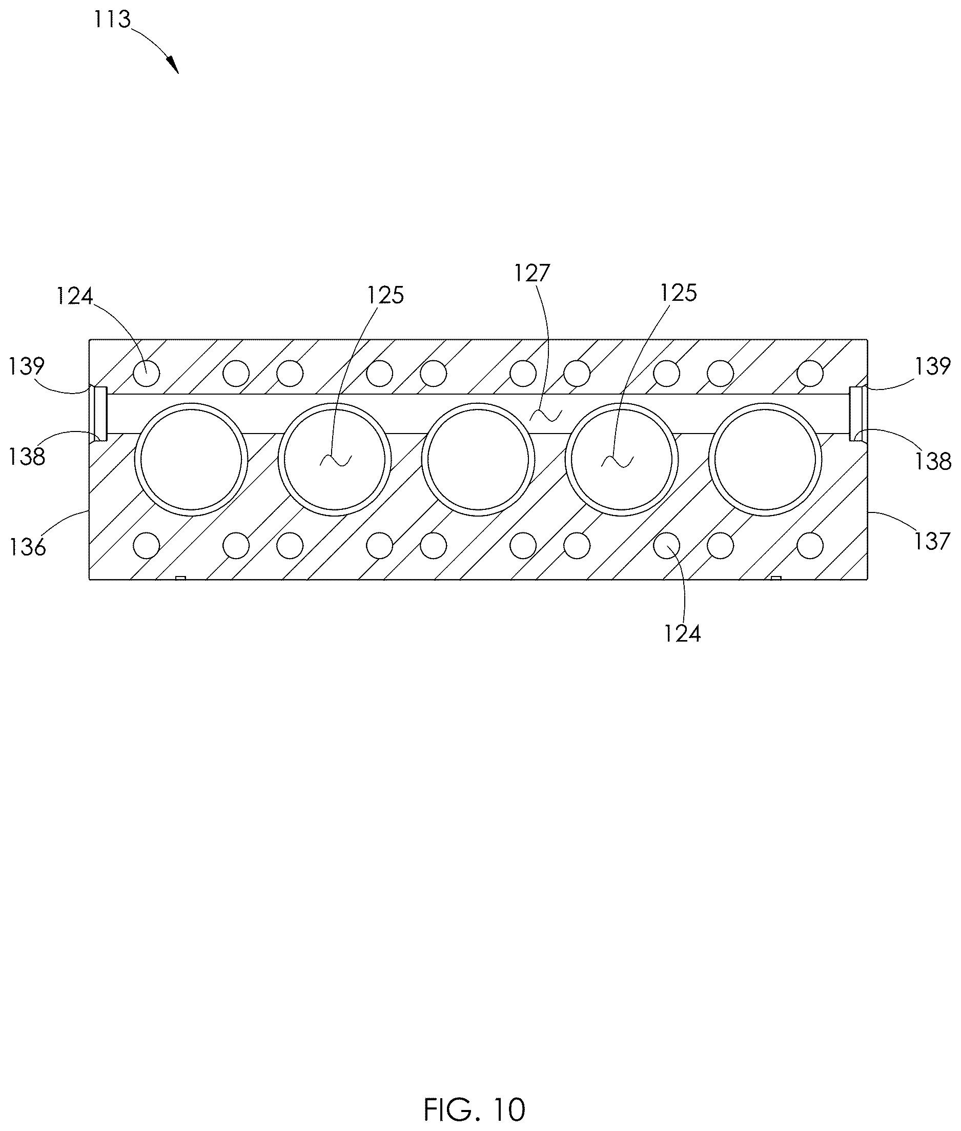 Patent US12612904 Figure 6 – Fracturing pump arrangement using a plunger with an internal fluid passage