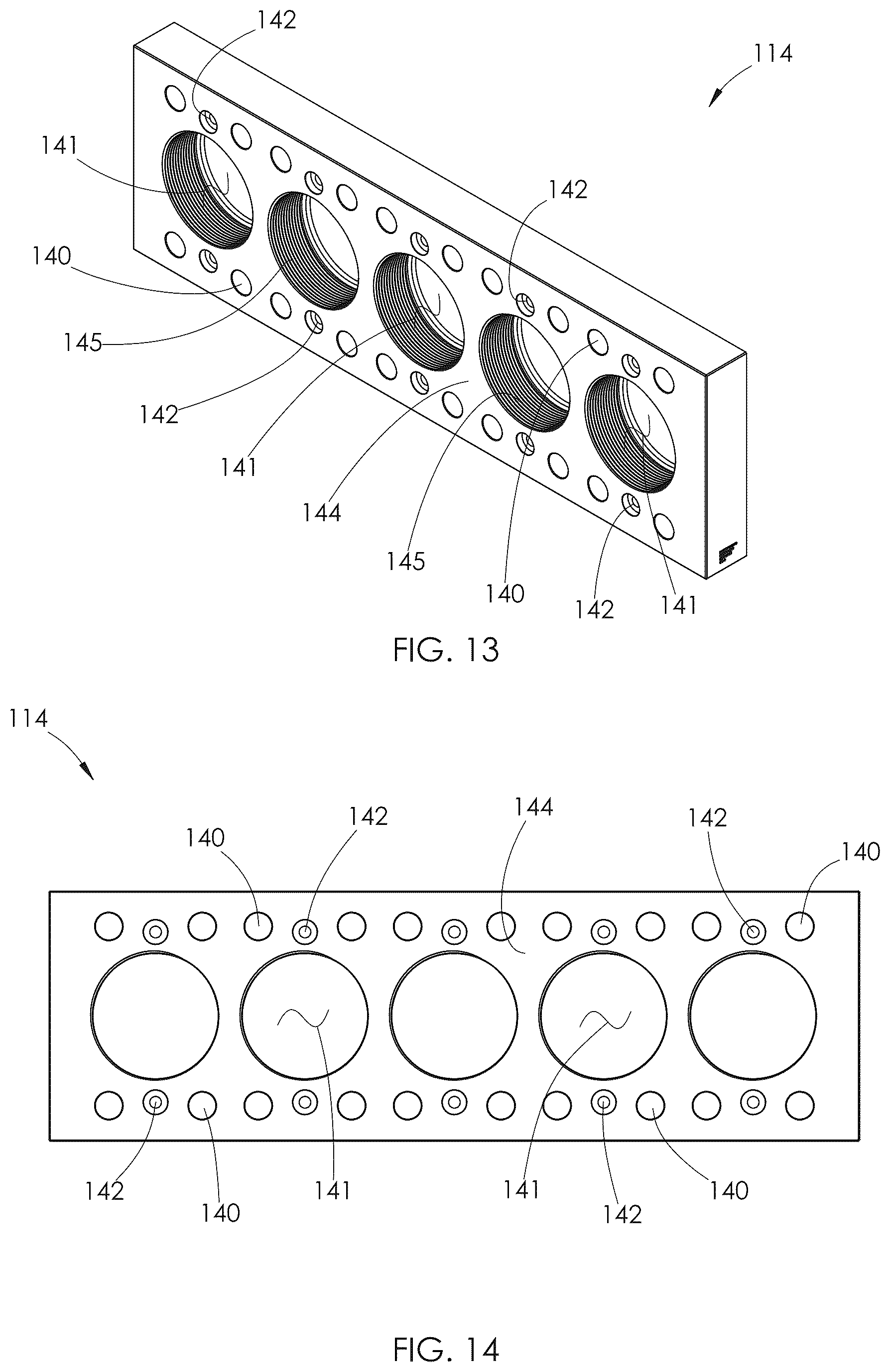 Patent US12612904 Figure 8 – Fracturing pump arrangement using a plunger with an internal fluid passage