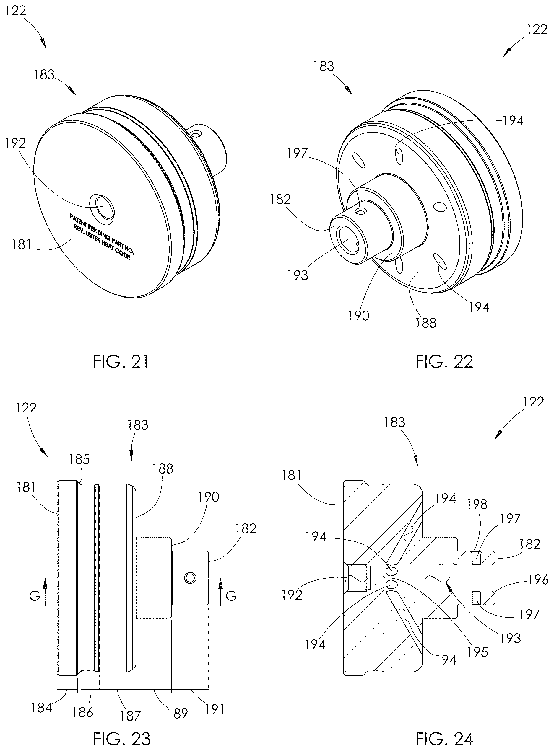 Patent US12612904 Figure 11 – Fracturing pump arrangement using a plunger with an internal fluid passage