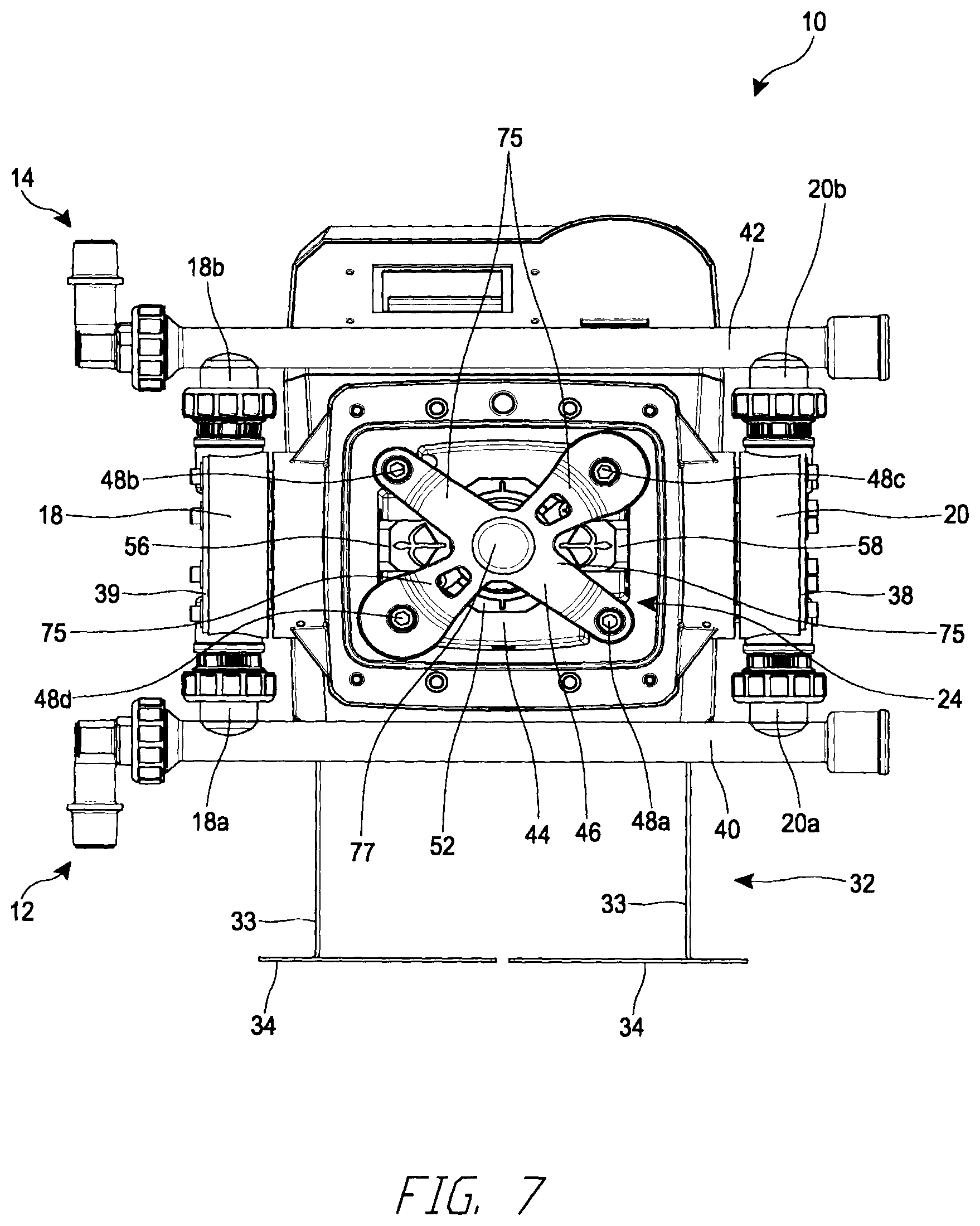 Patent US12612905 Figure 7 – Multiple diaphragm pump