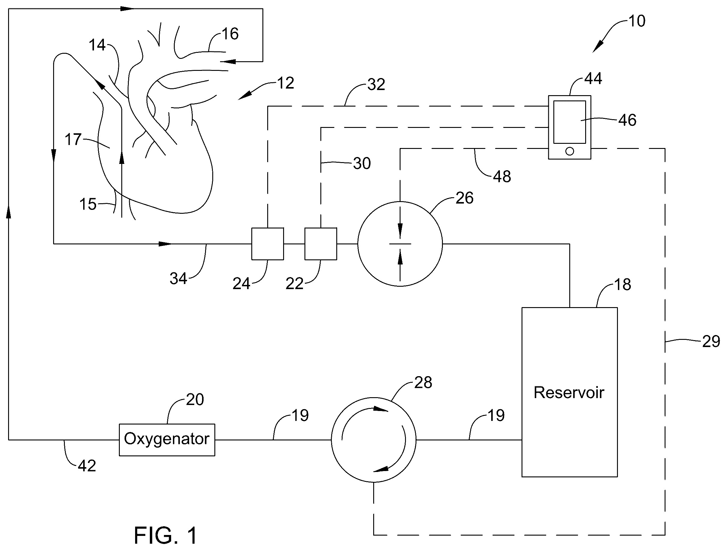 Patent US12612906 Figure 1 – Roller pump for use with a perfusion system and associated methods