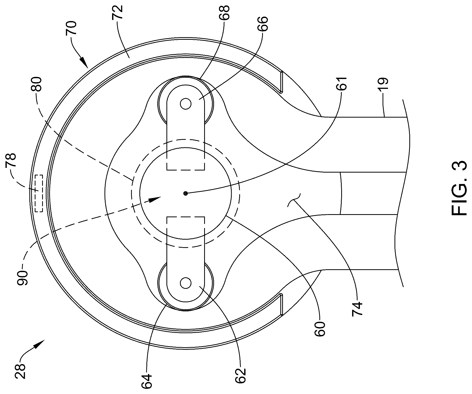 Patent US12612906 Figure 3 – Roller pump for use with a perfusion system and associated methods